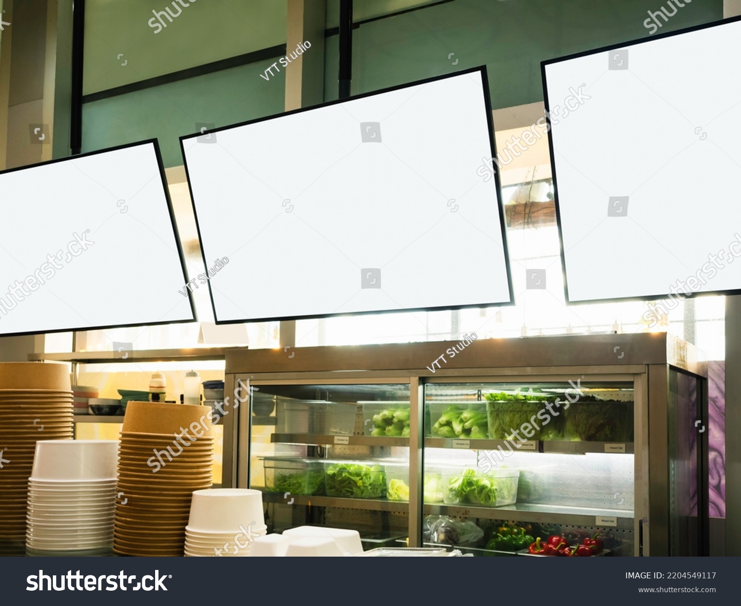 Mock up screen for Restaurant Menu Cafe Food Business  #2204549117