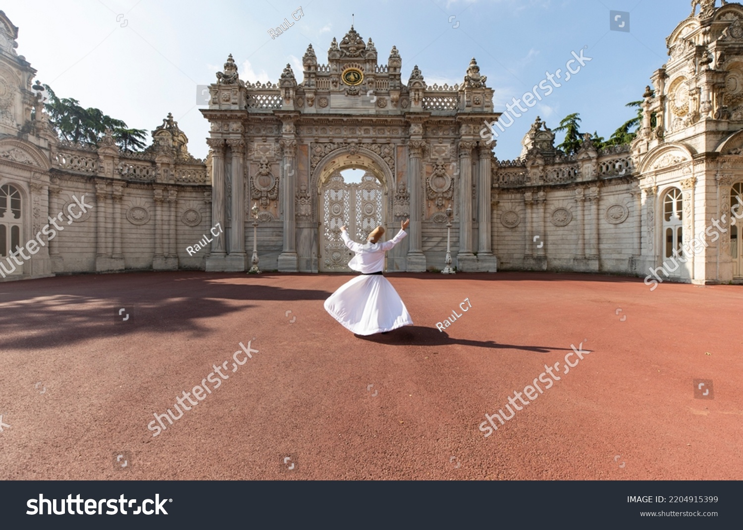 Sufi Whirling Dervish in the Dolmabahce Palace, Besiktas Istanbul, Turkey #2204915399