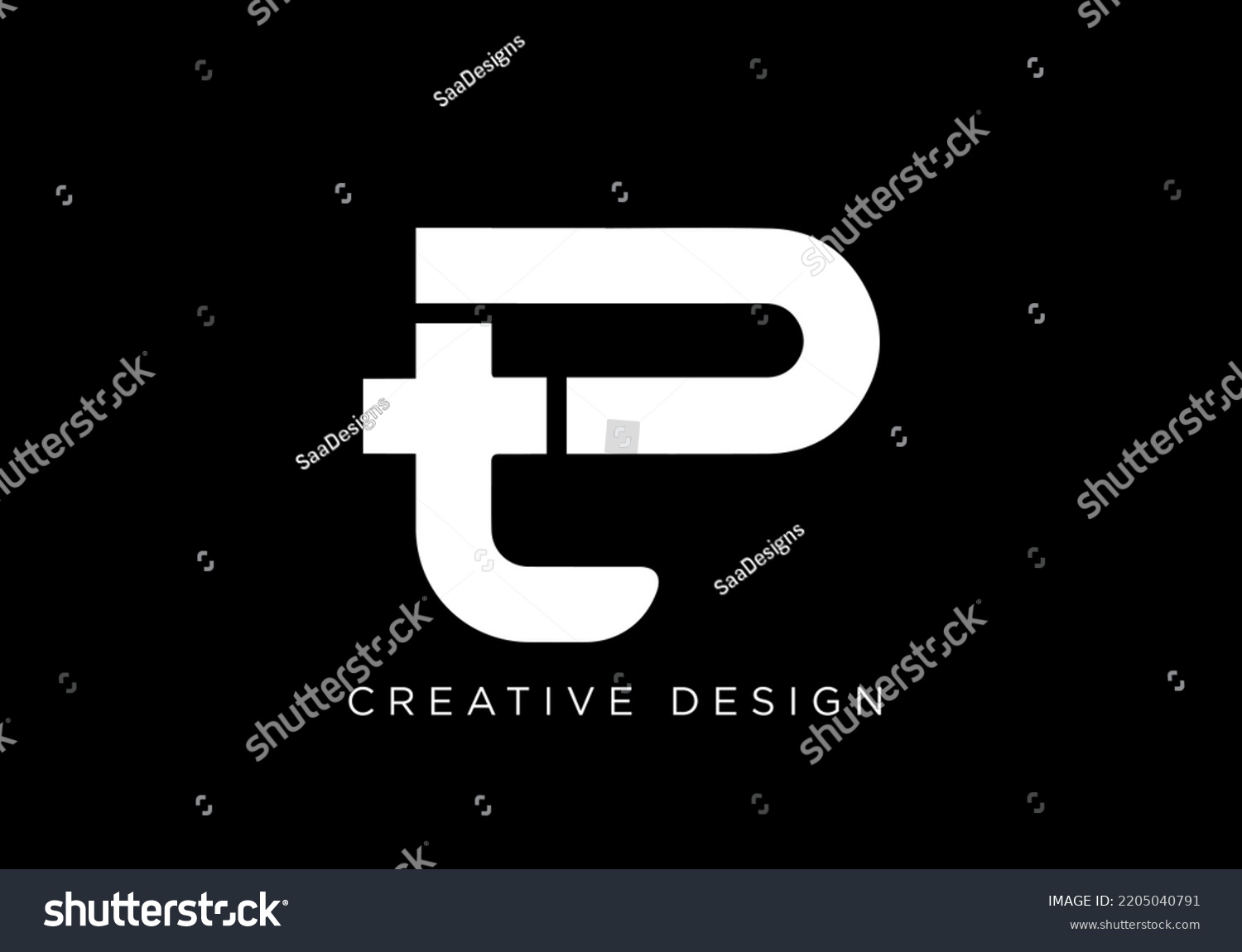 Creative Letter TP Logo Design Icon | TP Icon - Royalty Free Stock ...