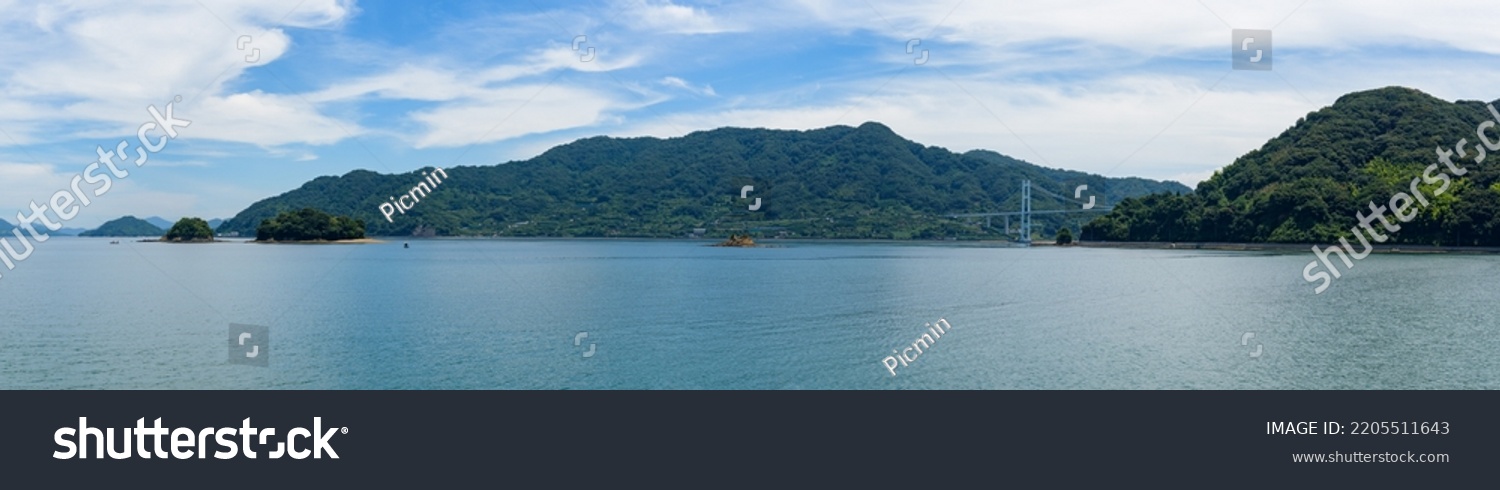 Coast Scenery of Seto Inland Sea, Tobishima Road, Kamikamagari Island #2205511643