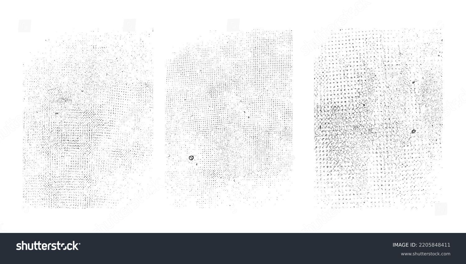 Grunge Urban Backgrounds set.Texture Vector.Dust Overlay Distress Grain ,Simply Place illustration over any Object to Create grungy Effect .abstract,splattered , dirty, texture for your design.  #2205848411