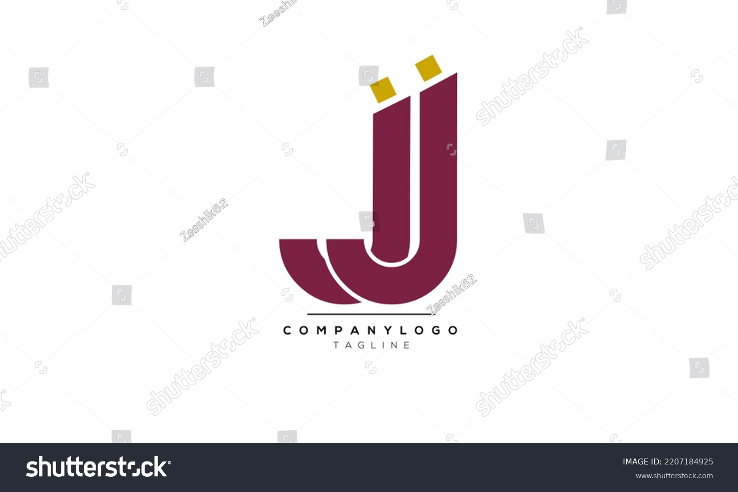 Alphabet letters Initials Monogram logo JJ, JJ - Royalty Free Stock ...