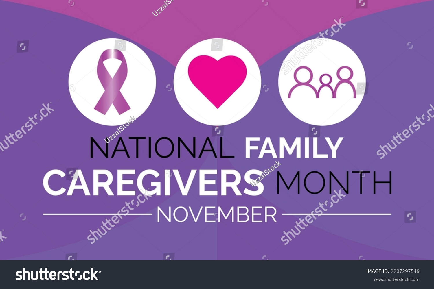 Honors Caregivers National Family Caregivers - Royalty Free Stock ...