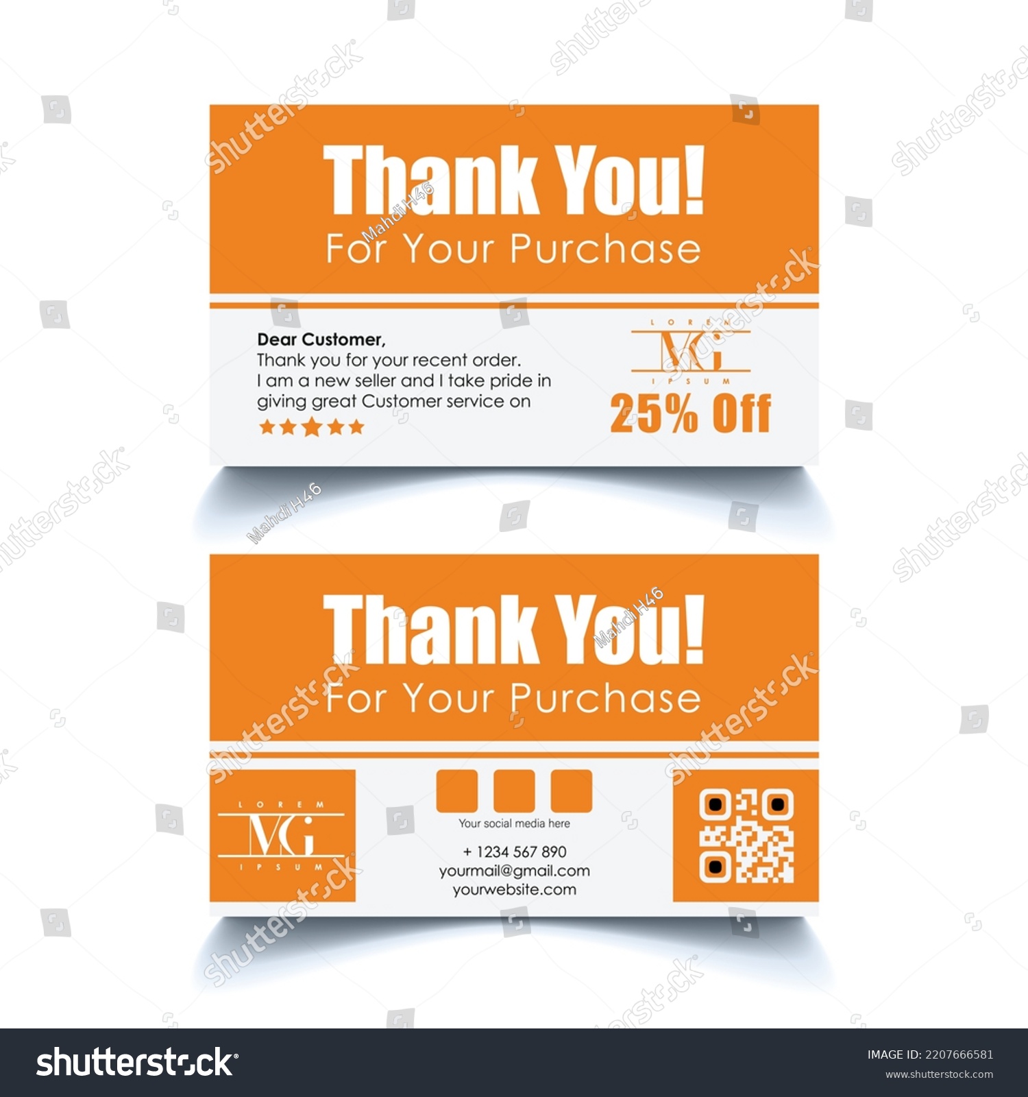 Thank you card, Amazon thank you card, Product - Royalty Free Stock ...