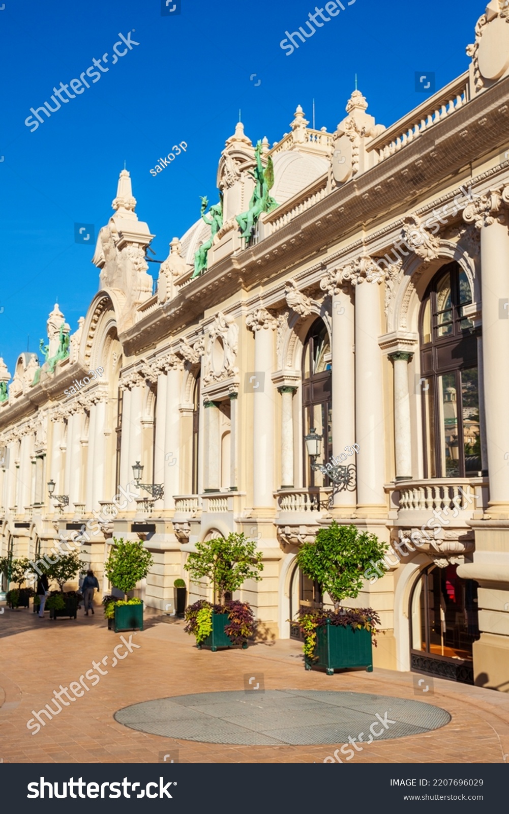 Classic style building at the Place Casino square in Monte Carlo in Monaco #2207696029