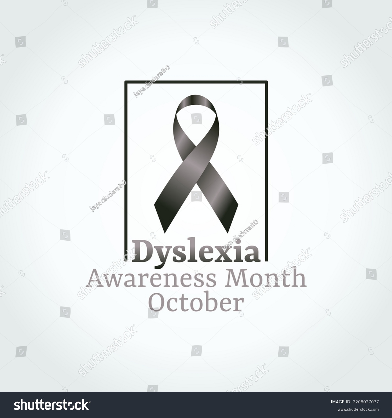 vector graphic of dyslexia awareness month good - Royalty Free Stock ...