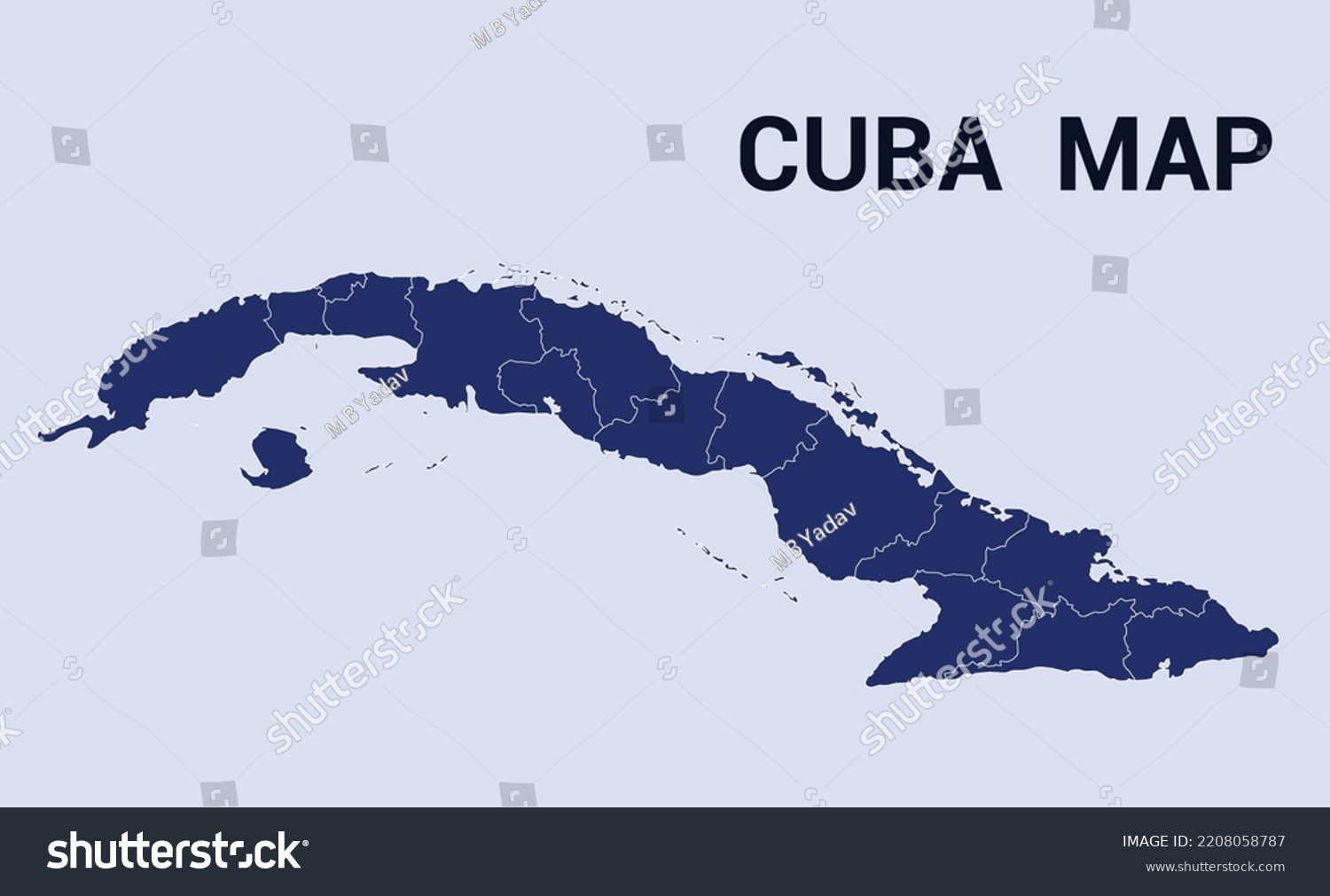 Map Of Cuba, Map Of Cuba Vector Design - Royalty Free Stock Vector 