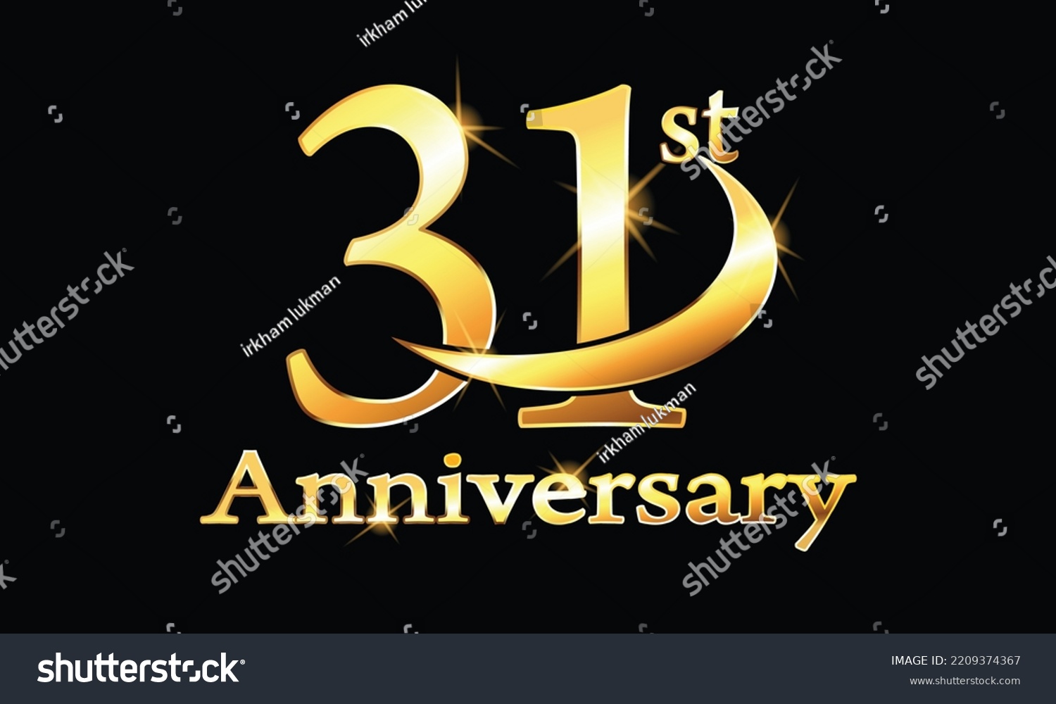 31 year anniversary celebration logo. 31st - Royalty Free Stock Vector ...