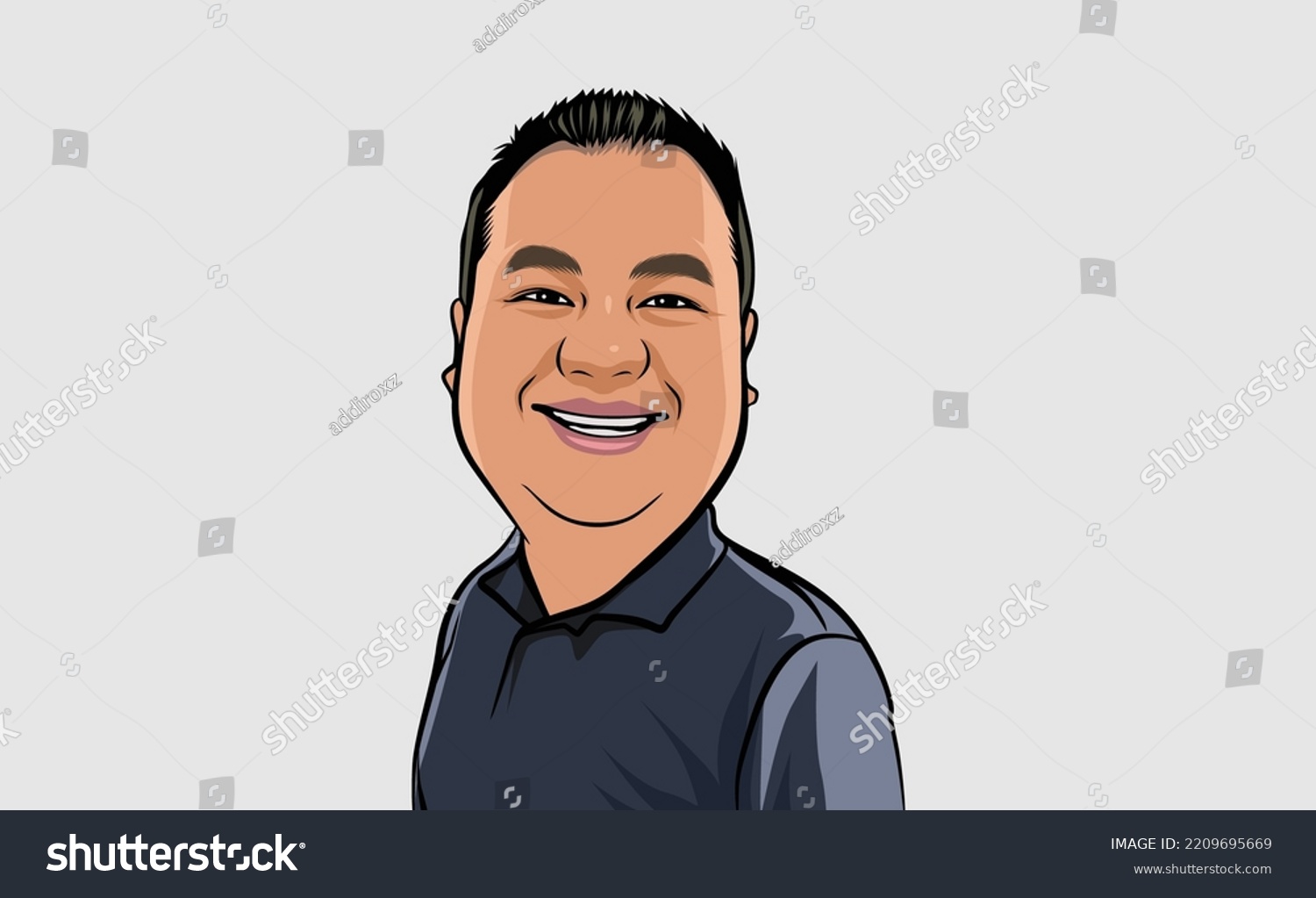 cartoon caricature template illustration vector - Royalty Free Stock ...