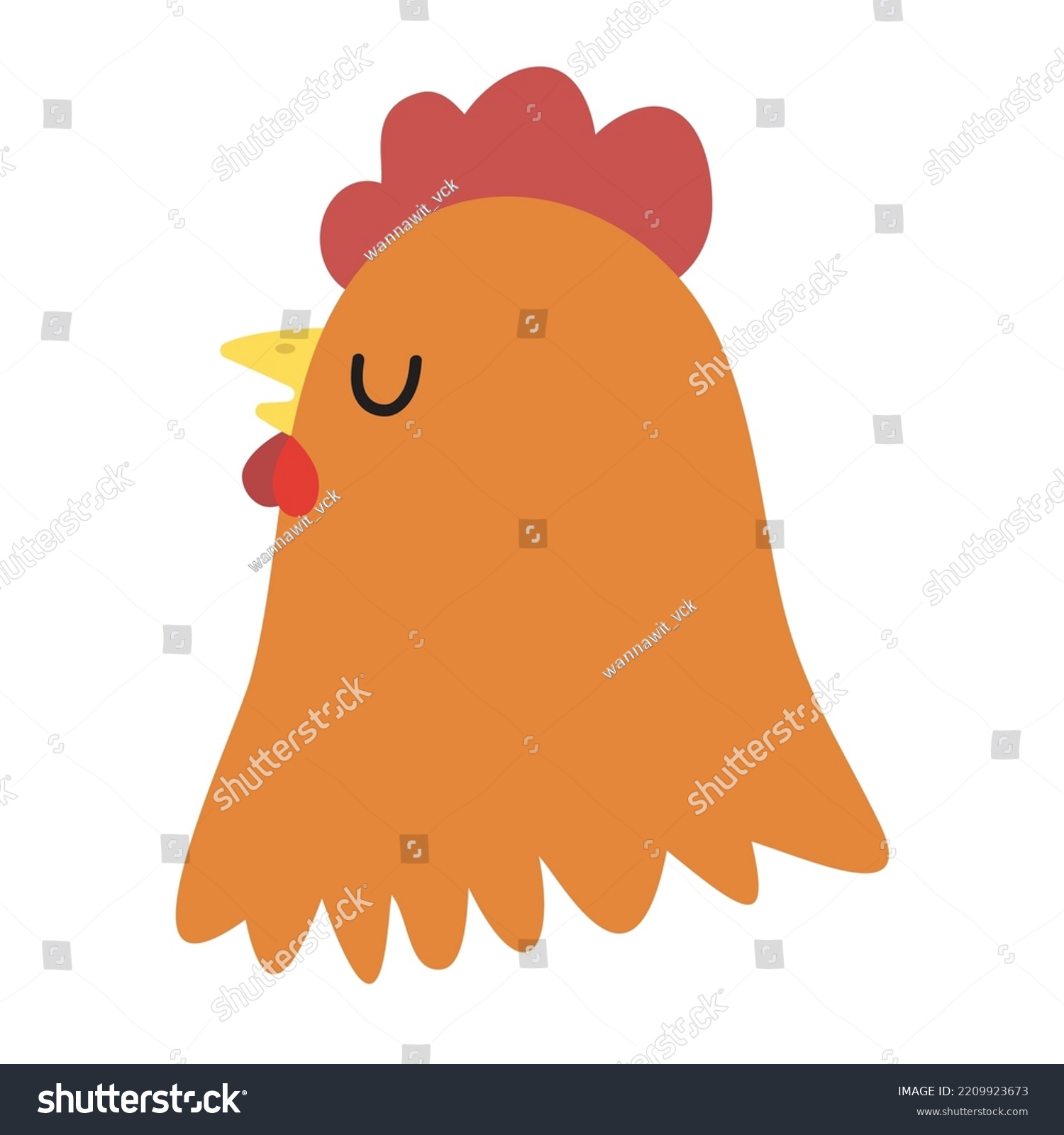 chicken-head-cartoon-vector-icon-sign-royalty-free-stock-vector