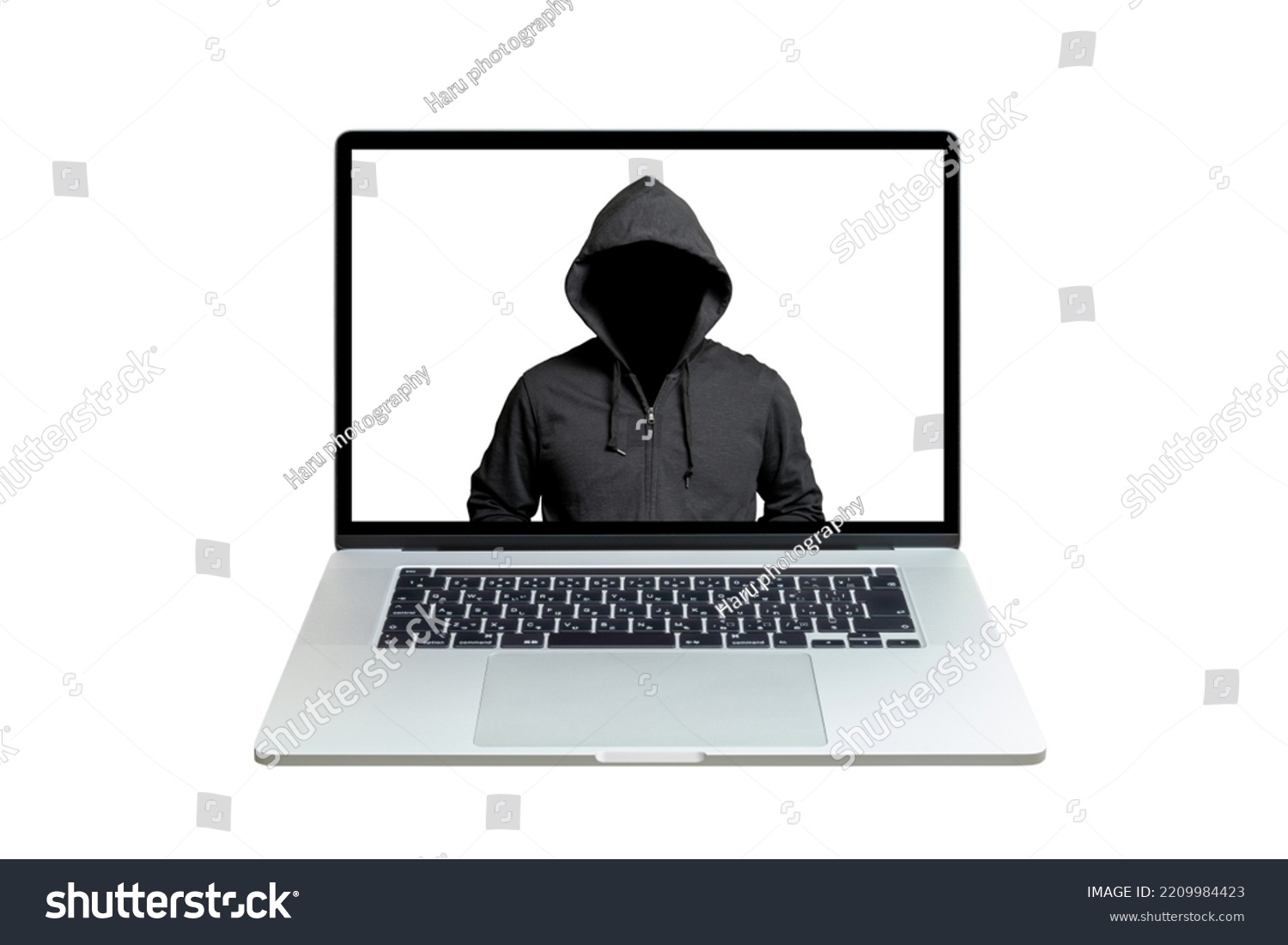 An image of a hacked laptop. #2209984423