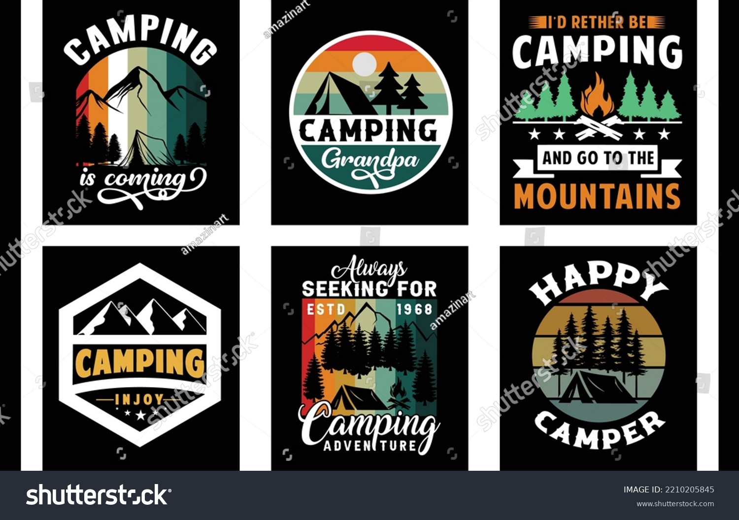 Camping t shirt design vector. camping vector - Royalty Free Stock ...