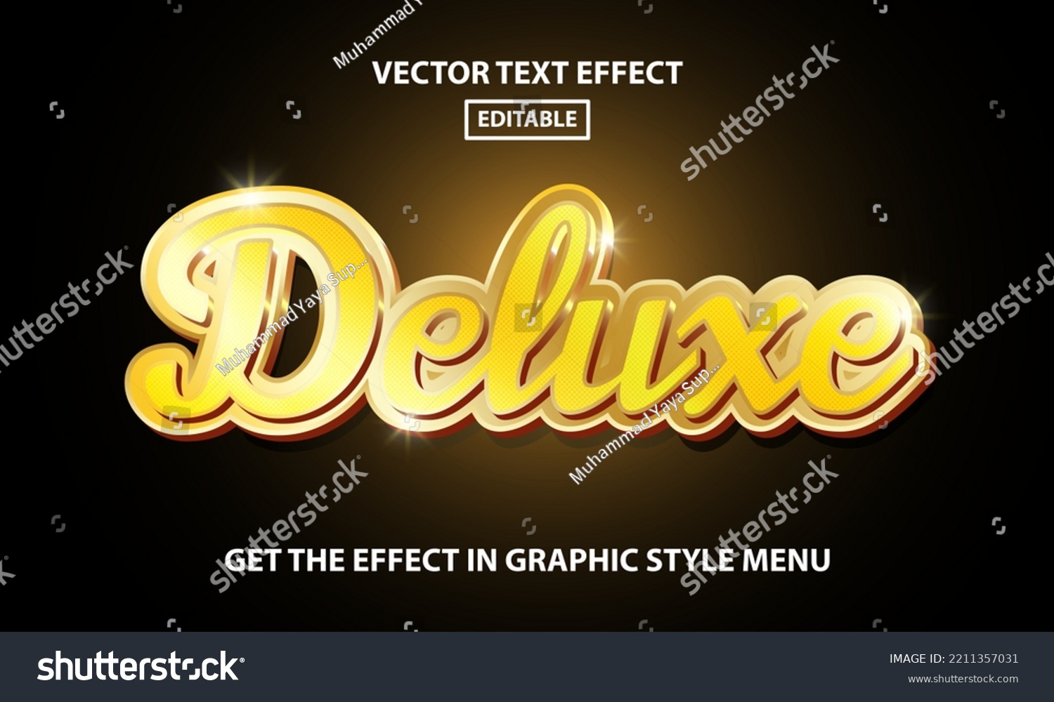 Deluxe editable 3d text effect style #2211357031