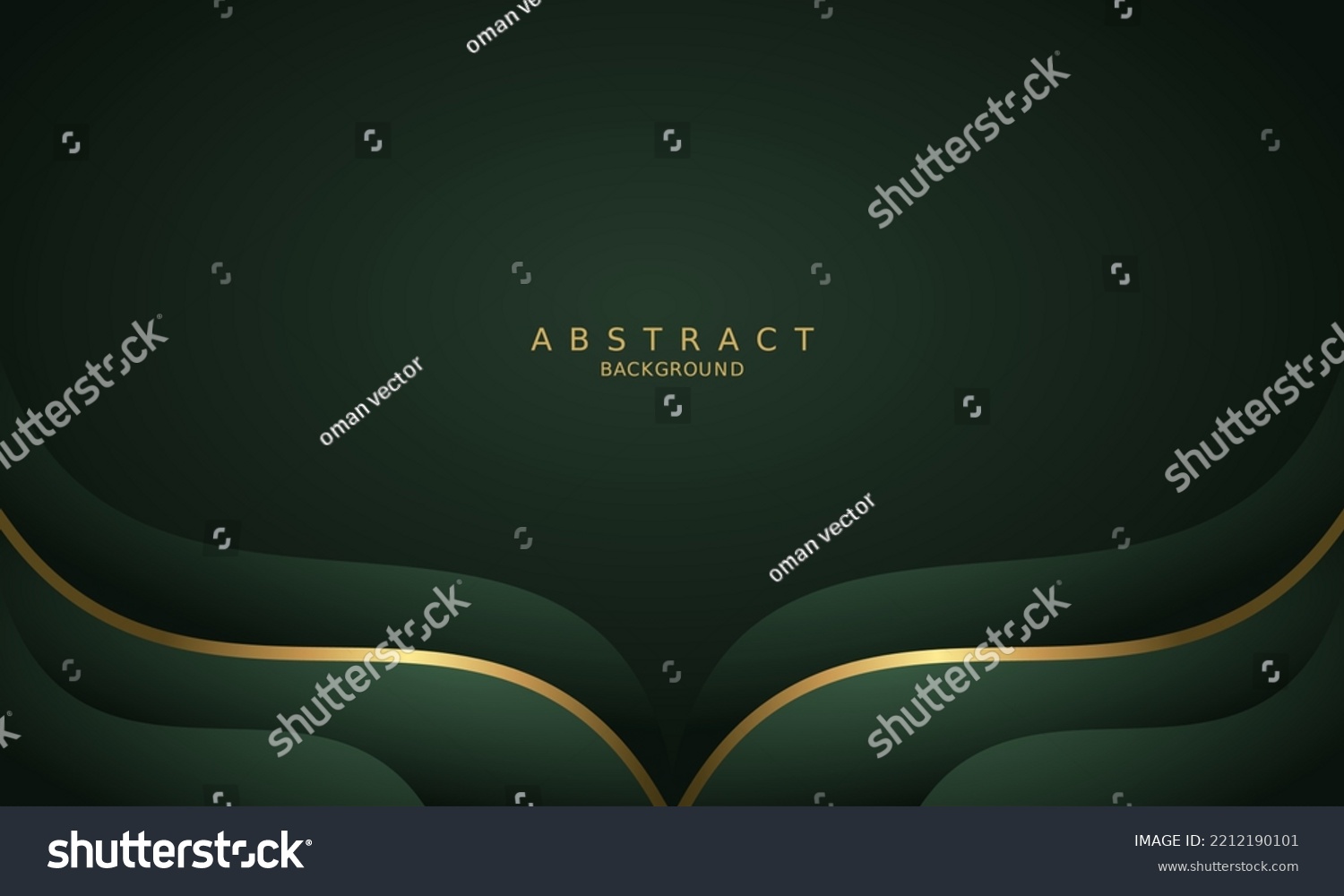 Dark Green Luxury Premium Background And Gold Royalty Free Stock Vector 2212190101