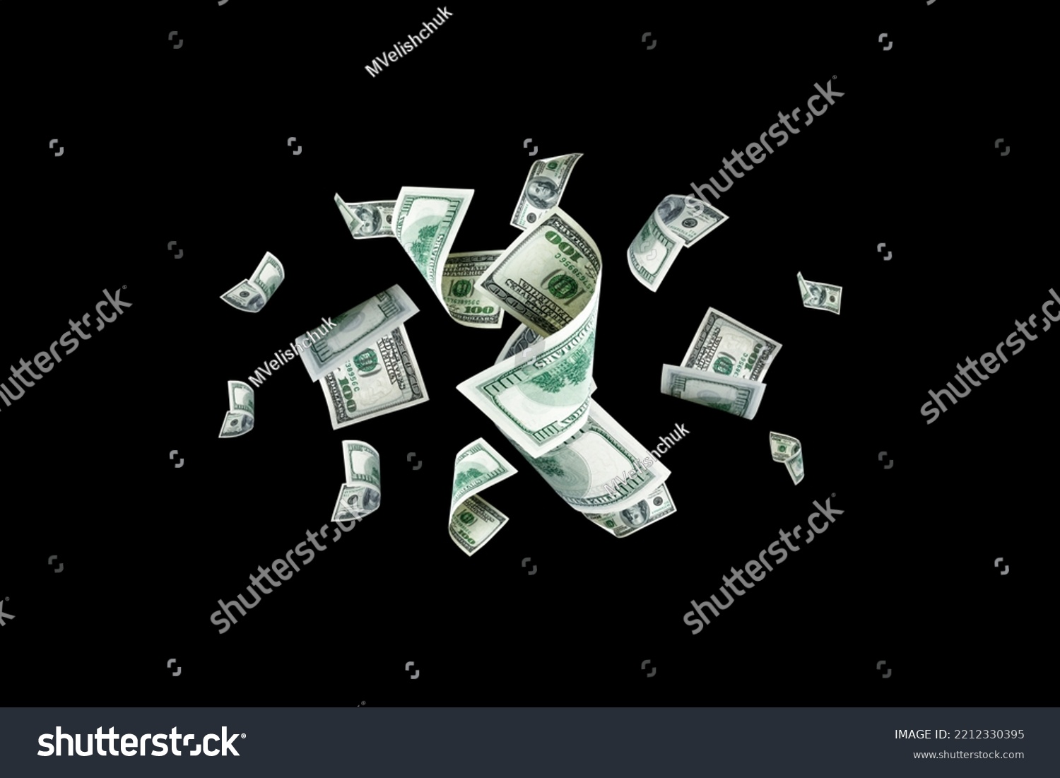 Money falling. American money. Washington American cash, usd background #2212330395
