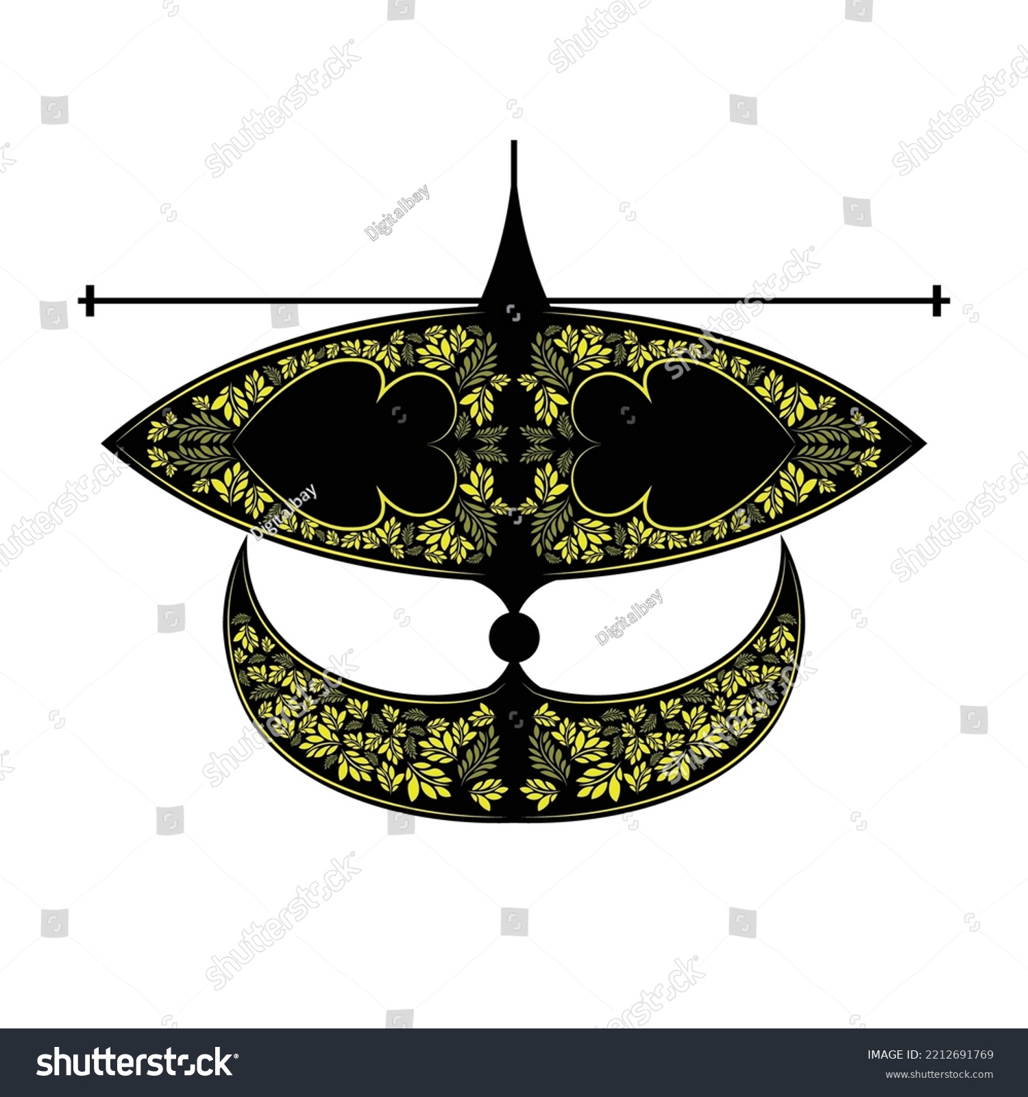 Vector Of Wau Bulan Malaysia Royalty Free Stock Vector 2212691769