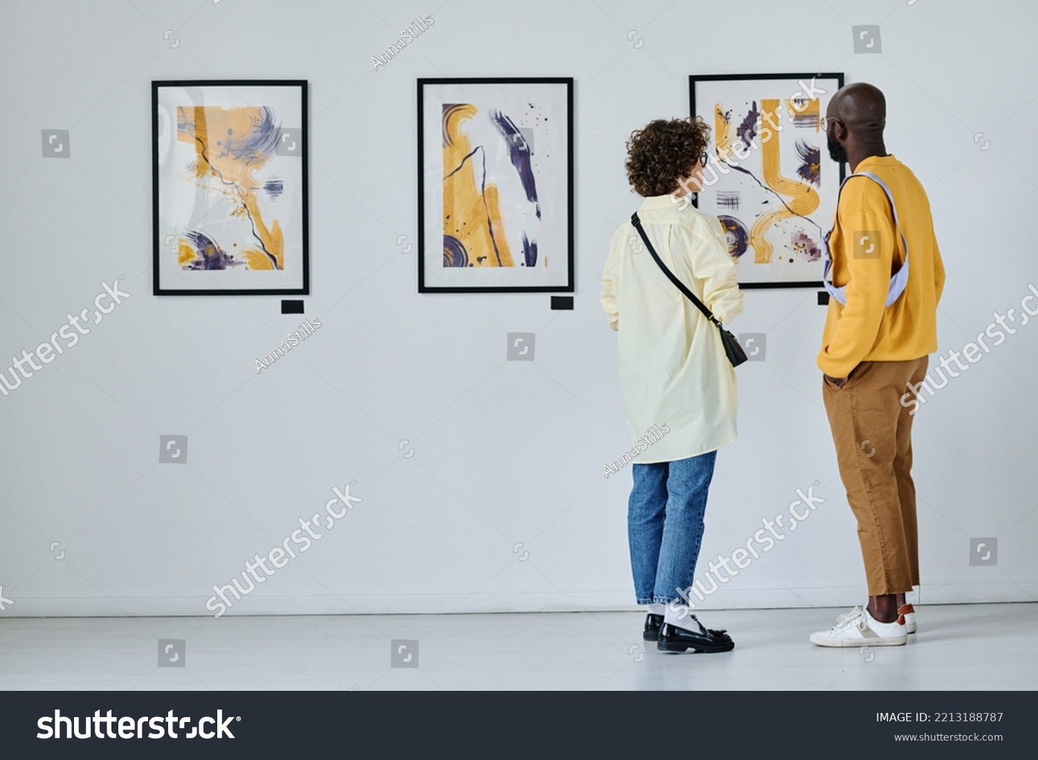 Young couple visiting art gallery #2213188787