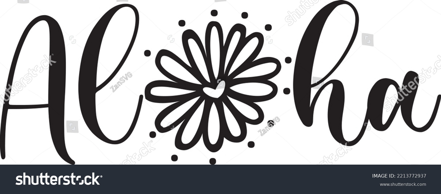 Aloha vector file, Summer svg design - Royalty Free Stock Vector ...