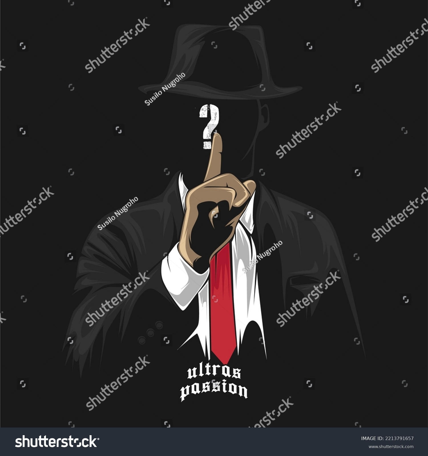 mafia boss vector. mafia logo. ultras vector - Royalty Free Stock ...