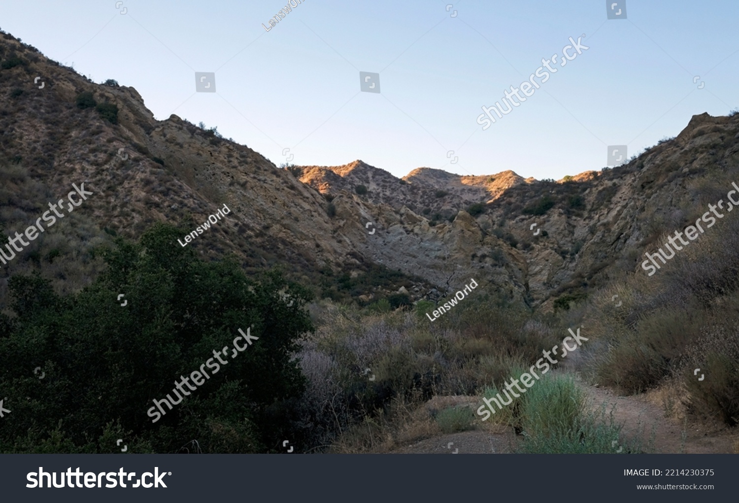 Ed Davis Park in Towsley Canyon, California, during sunset #2214230375