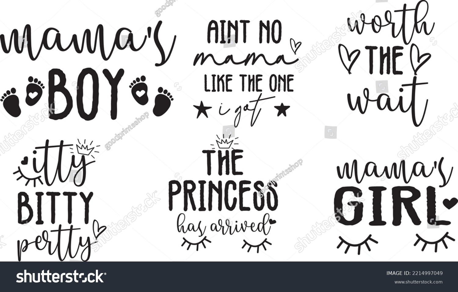 Baby Svg Bundlebaby T Shirt Design Svg Bundle Royalty Free Stock