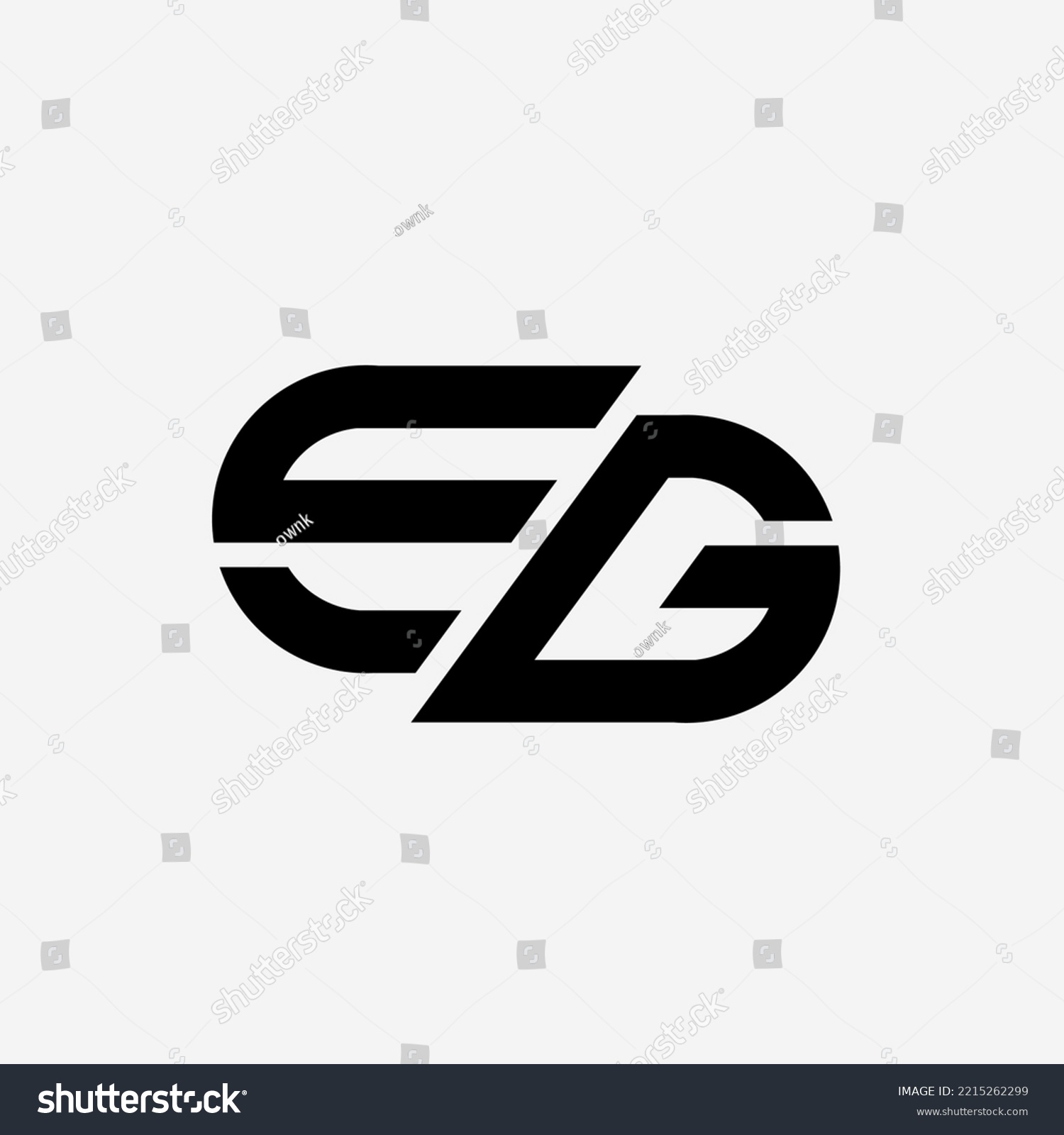 Initial letter ED monogram logo template design - Royalty Free Stock ...