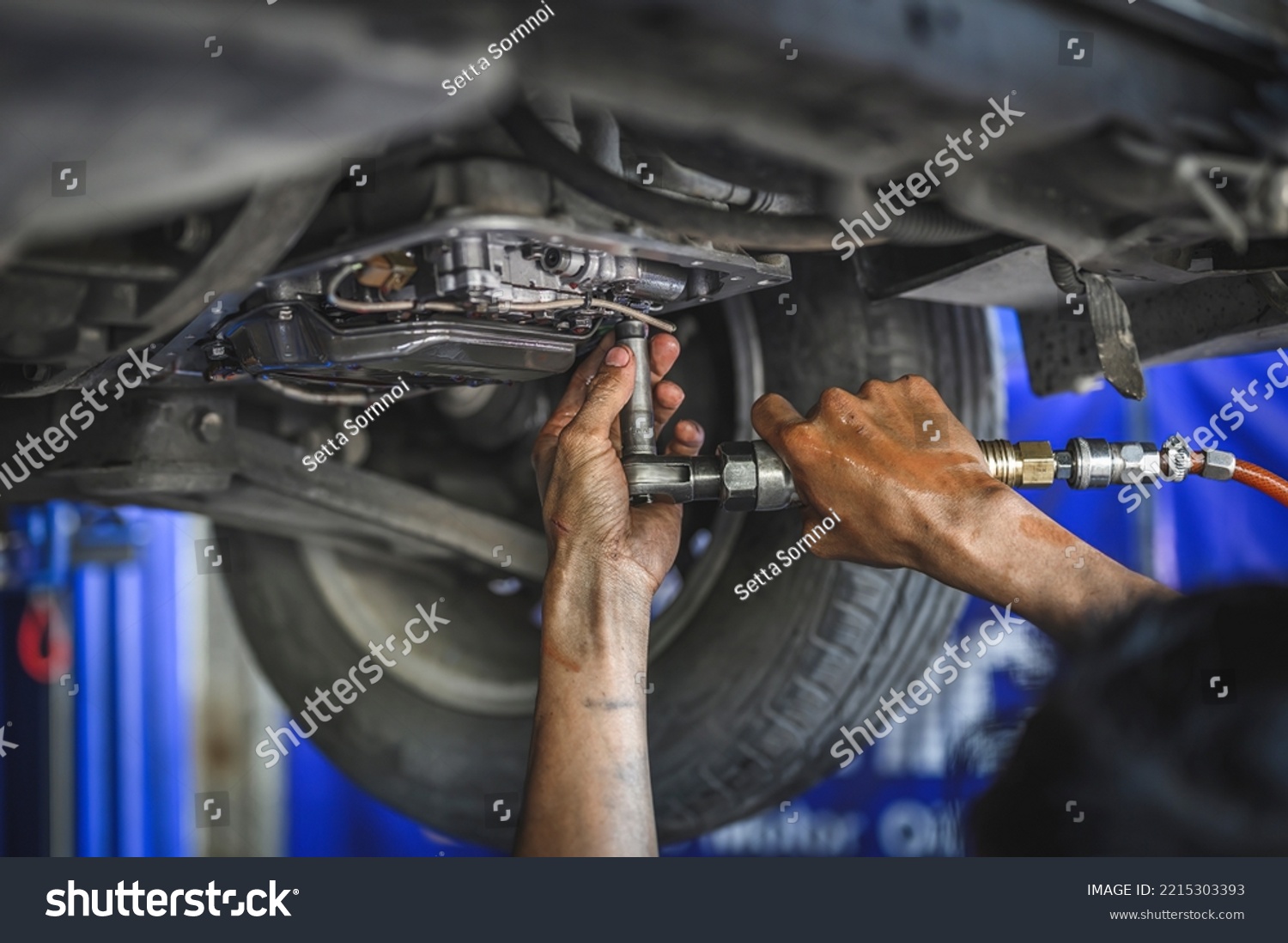 Automotive automatic transmission repair and service in garage services. #2215303393