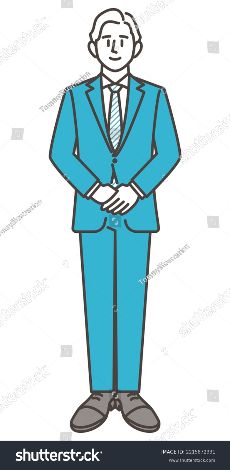 Full body vector illustration of a male - Royalty Free Stock Vector ...