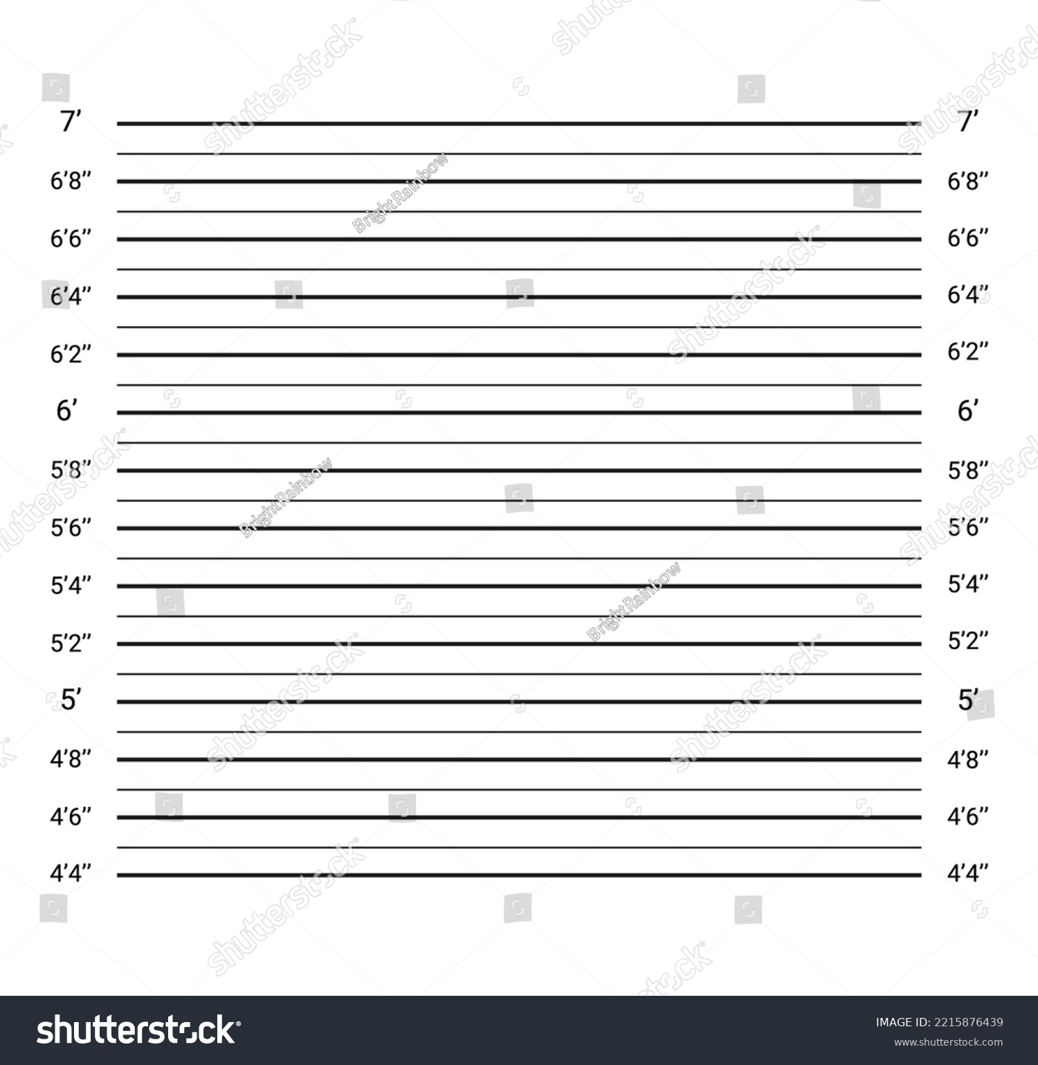 Lineup backdrop for arrest photo. Wall - Royalty Free Stock Vector ...