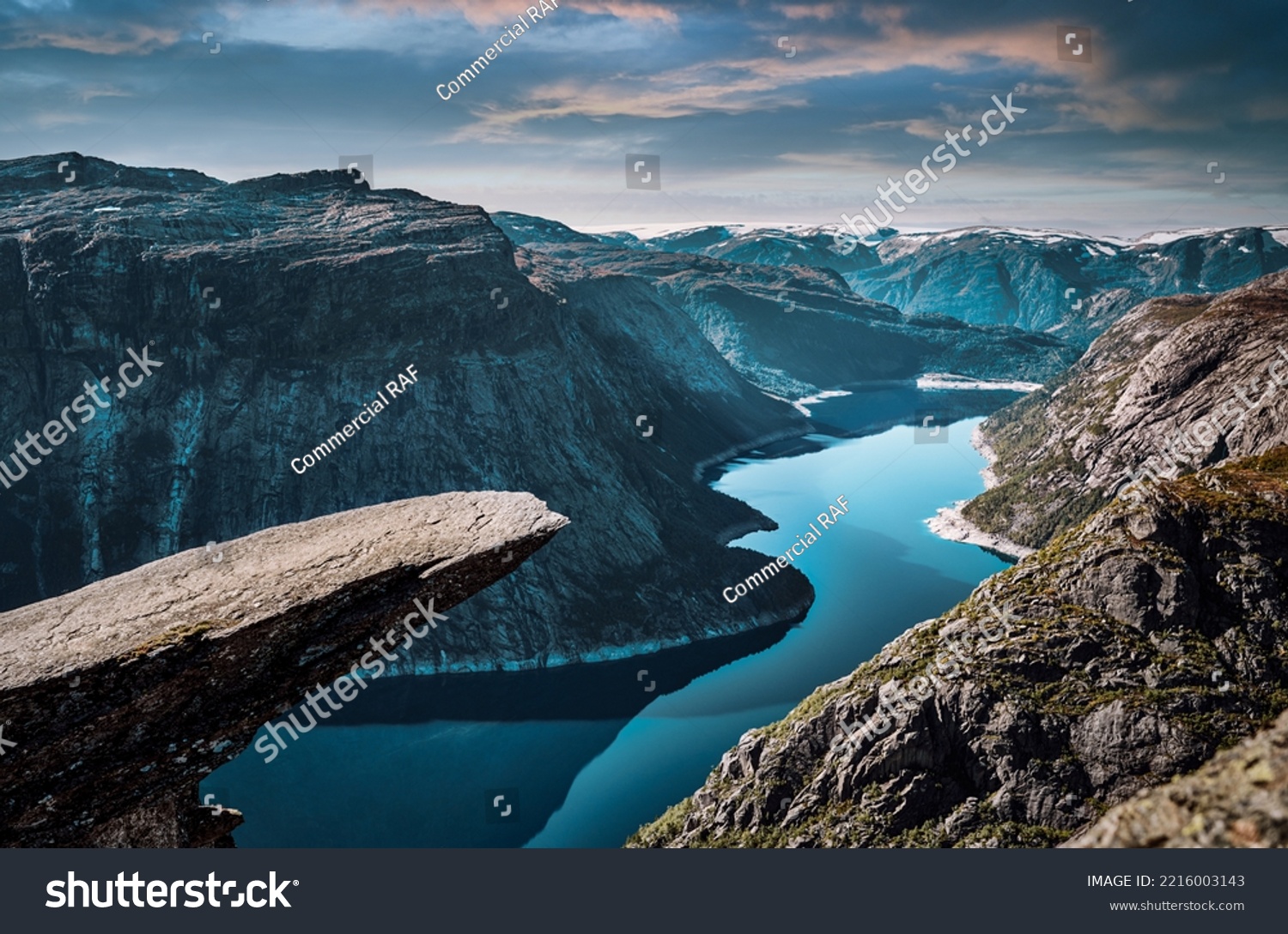Trolltunga Also Known As Trolls Tongue In Norway #2216003143
