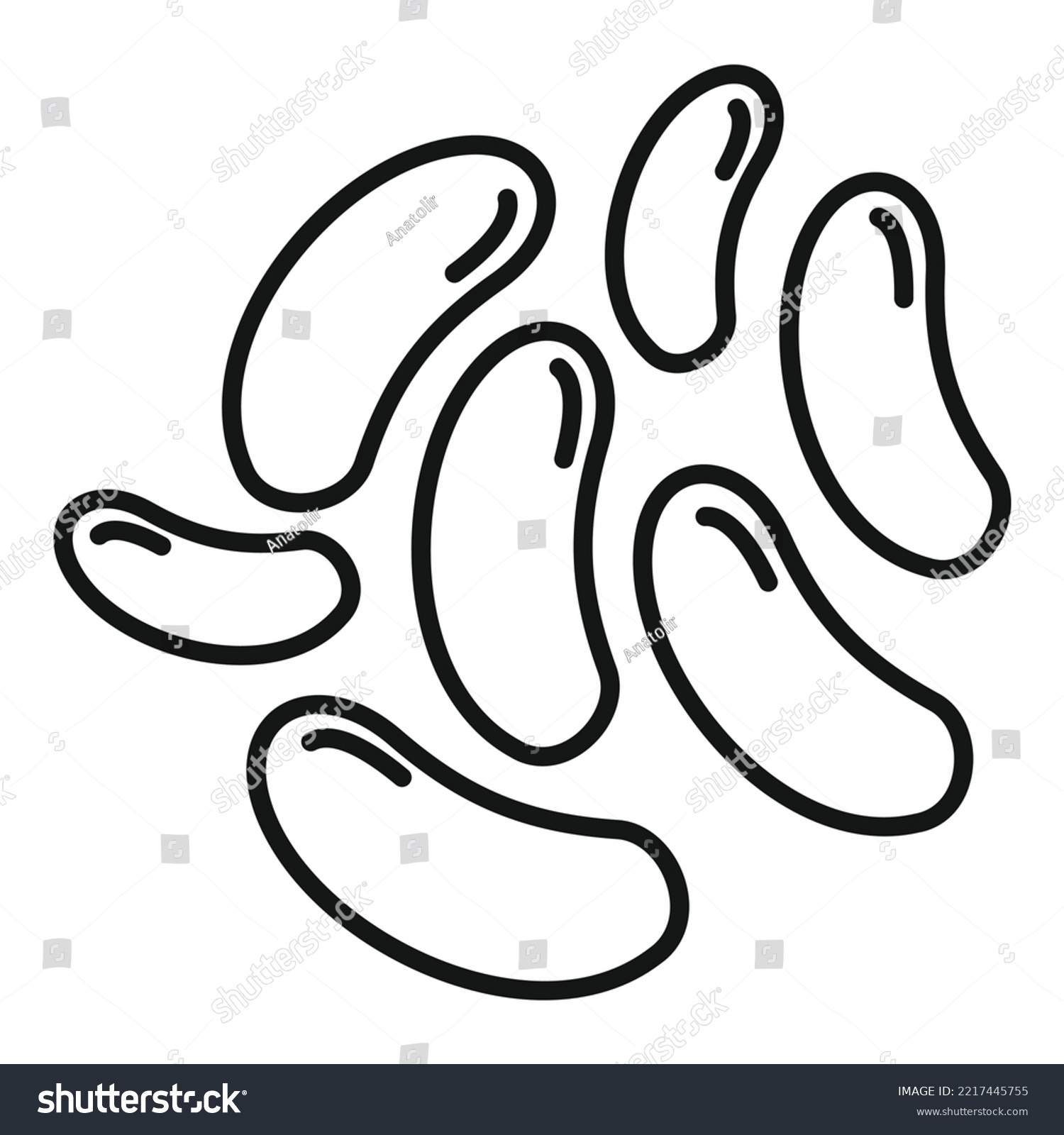 Bulgaricus probiotic icon outline vector. Good - Royalty Free Stock ...