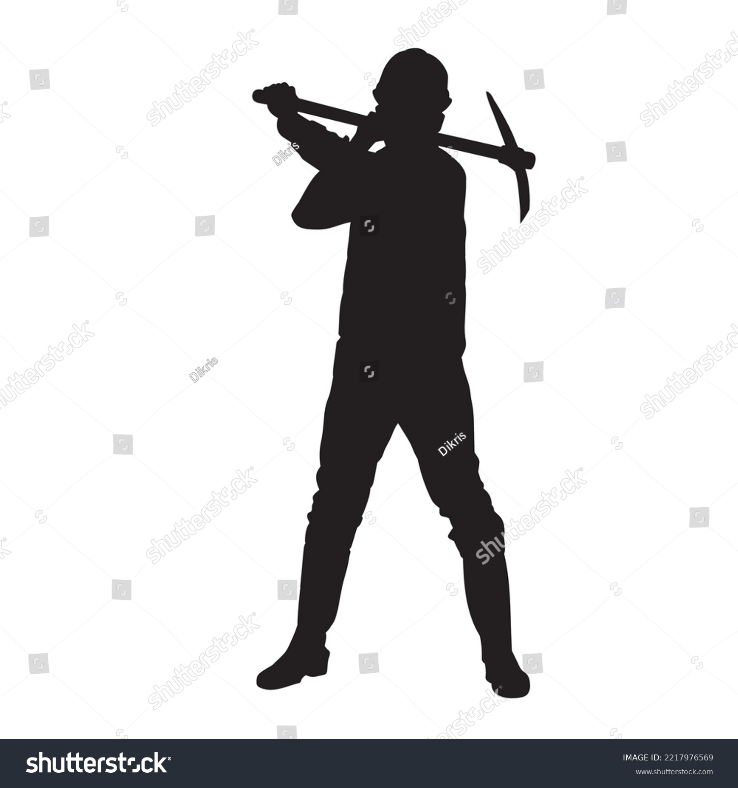 male miner. construction worker vector - Royalty Free Stock Vector ...