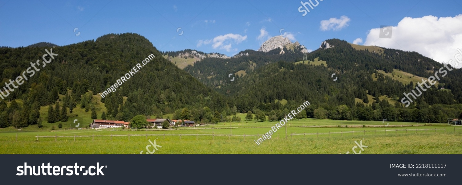 District Osterhofen, Bayrischzell, in the background Wendelstein, Mangfall mountains, Voralpen, Oberbayern, Bavaria, Germany #2218111117