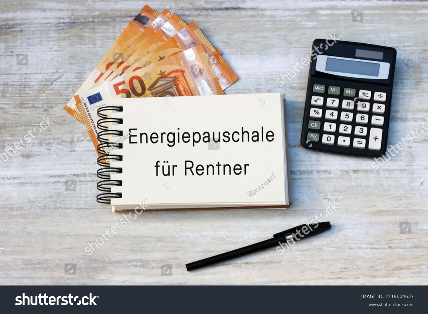 Notepad with the German text  Entlastungspaket für Rentner, German aid program during the energy crisis.
Entlastungspaket für Rentner translates to relief package for pensioners. #2219604637