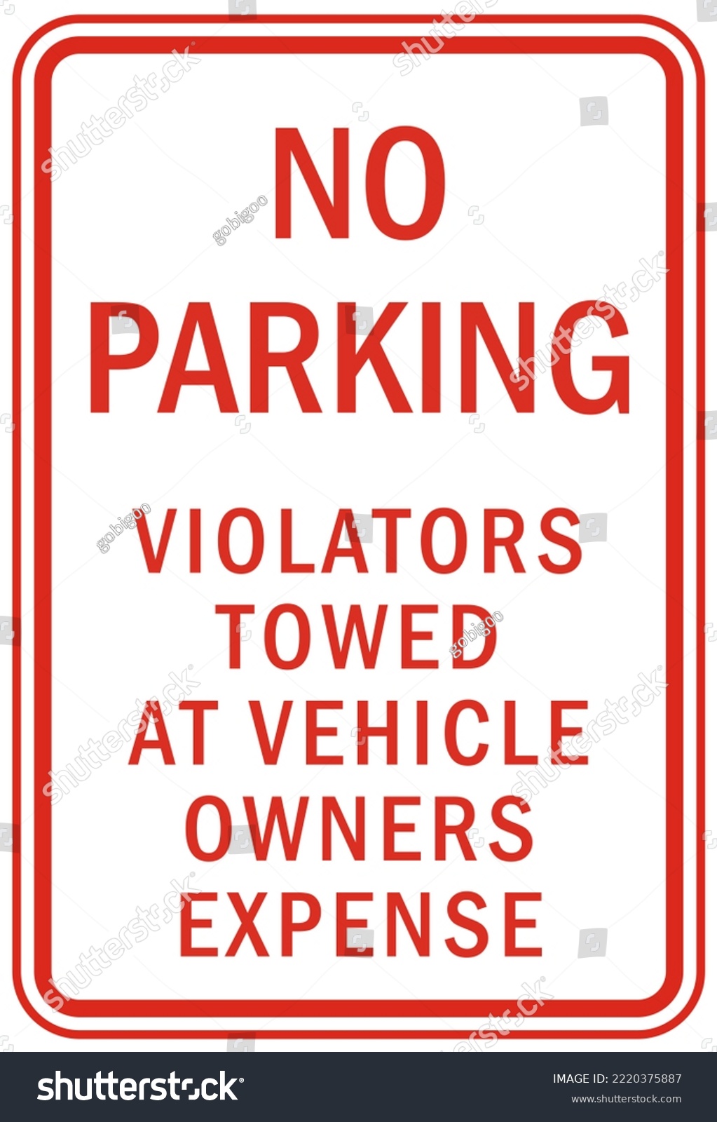 Parking sign and labels tow away zone - Royalty Free Stock Photo ...