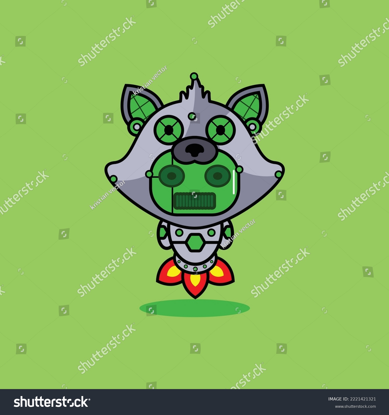 vector illustration of cartoon character mascot - Royalty Free Stock ...