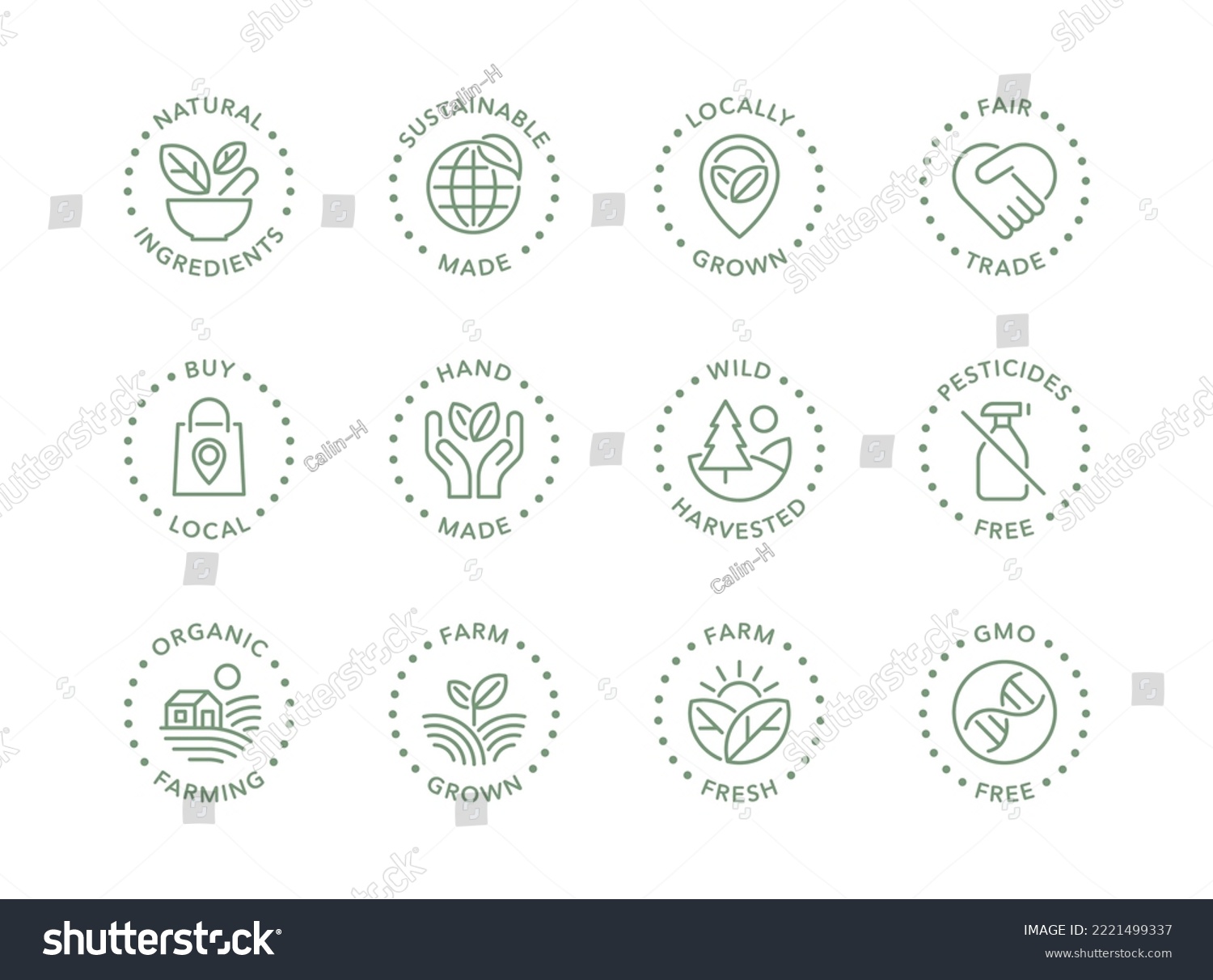 Sustainable made products vector logo badge - Royalty Free Stock Vector ...