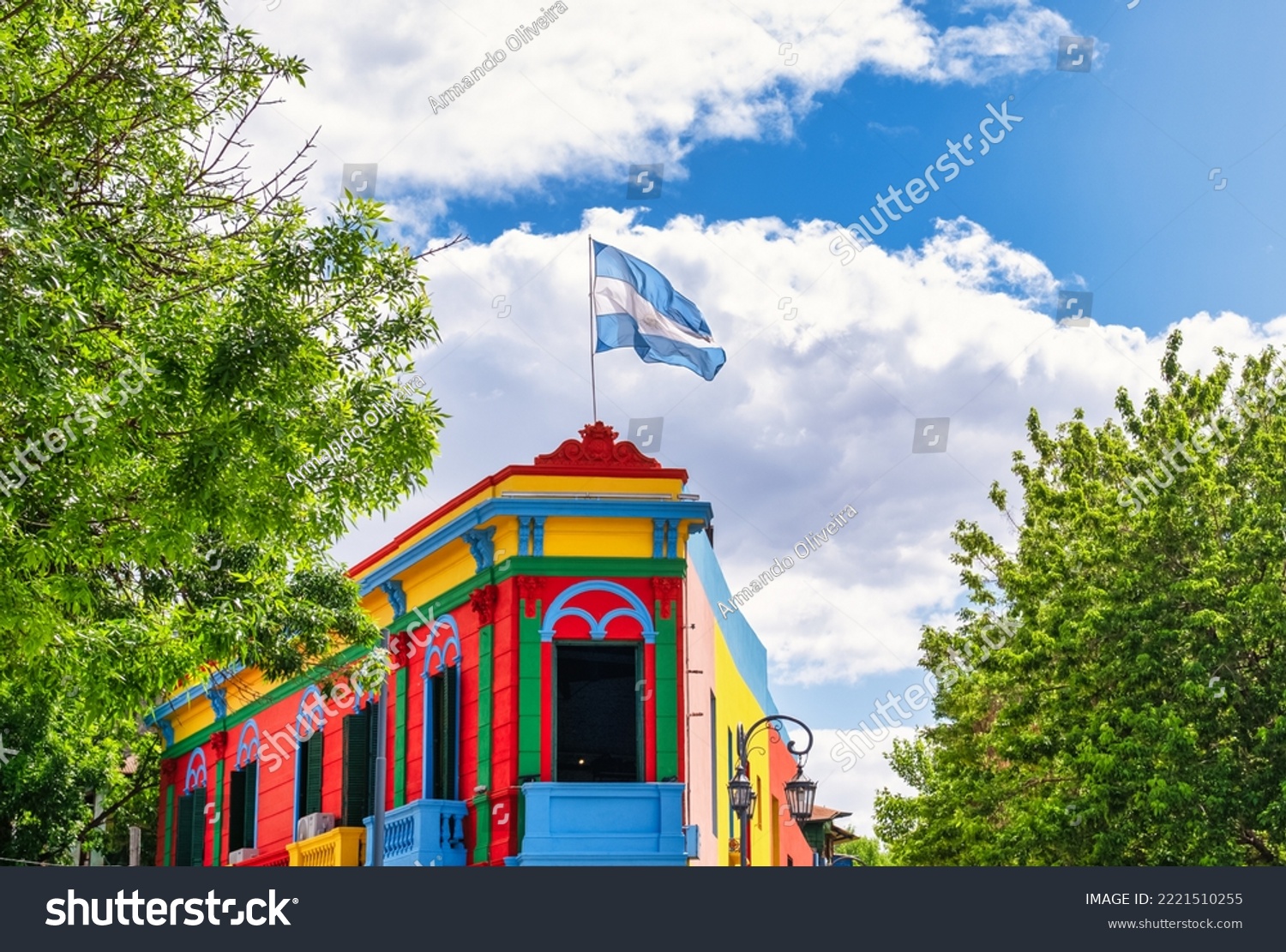 Typical brightly colored building on Caminito in La Boca, Buenos Aires, Argentina

 #2221510255