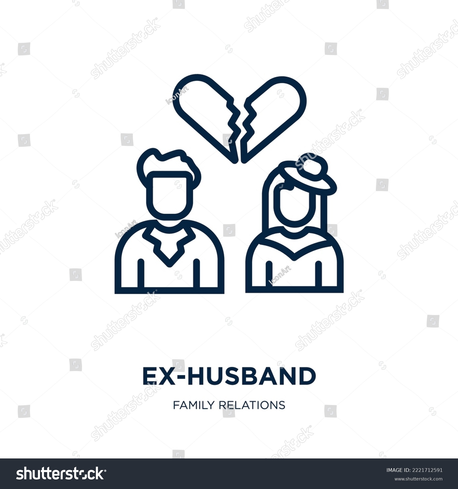 ex-husband icon from family relations collection - Royalty Free Stock ...