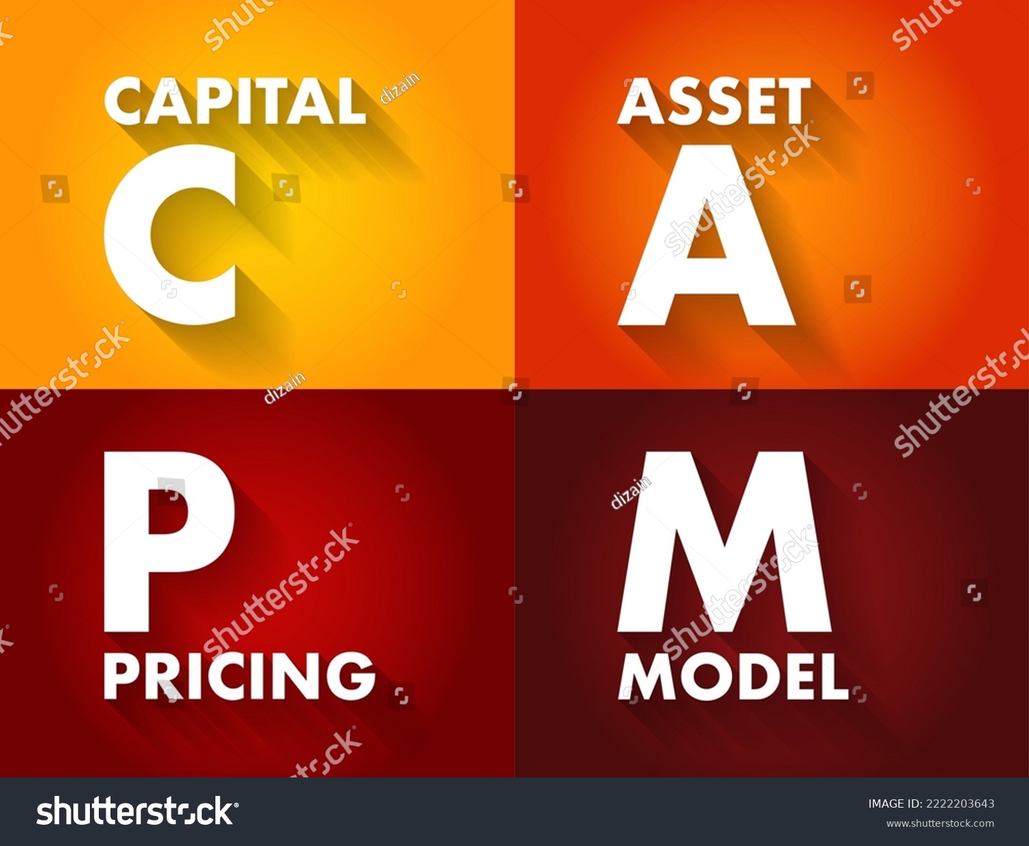 CAPM Capital Asset Pricing Model - Relationship - Royalty Free Stock ...