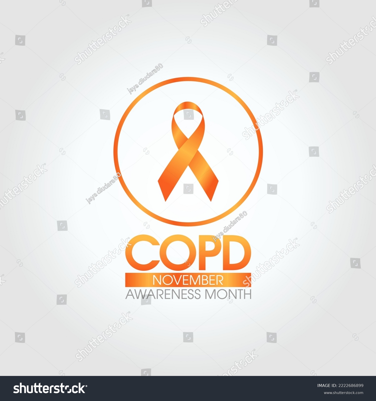 vector graphic of COPD awareness month good for - Royalty Free Stock ...