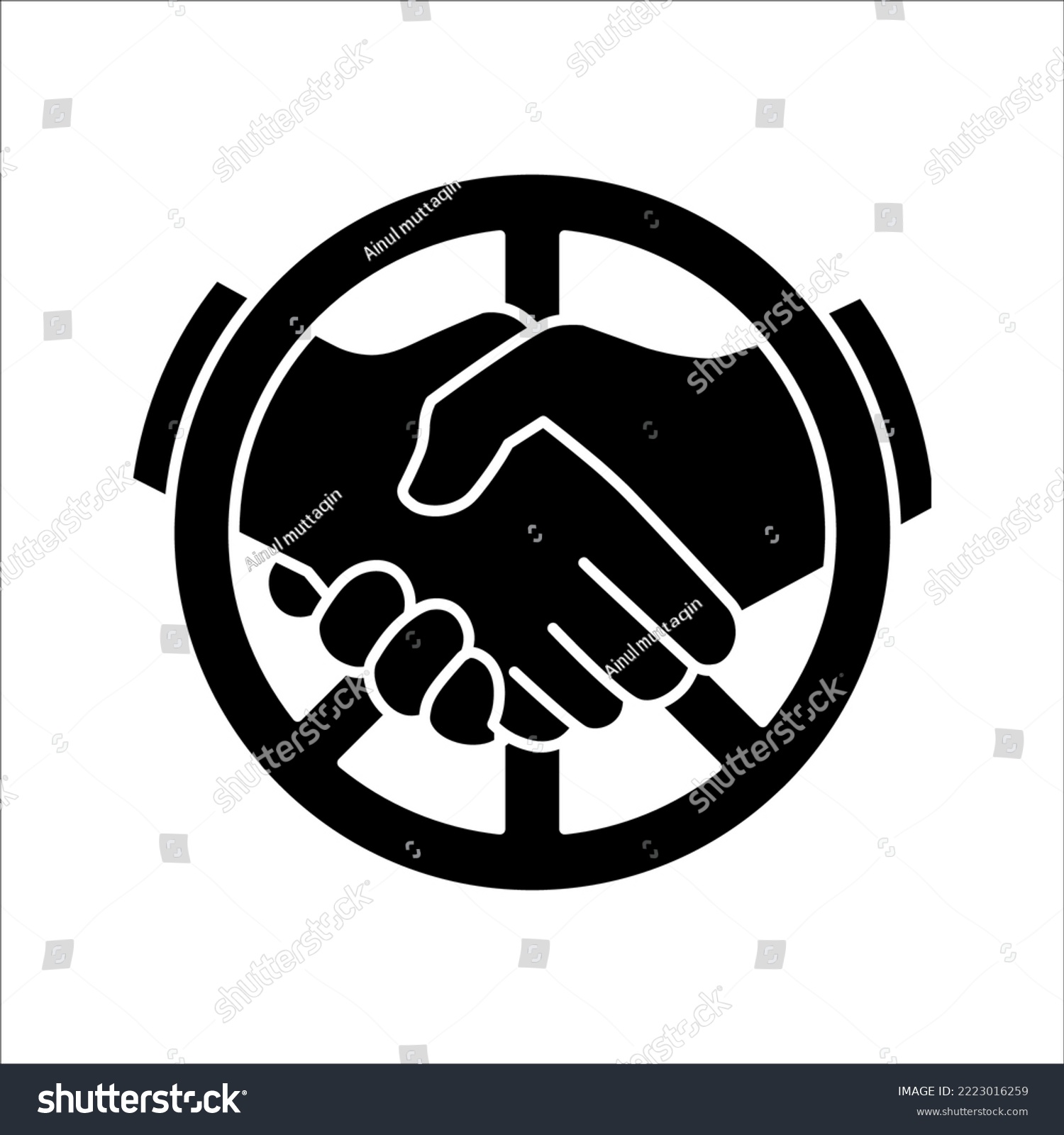 Vector International Symbol Of Peace Disarmament Royalty Free Stock Vector 2223016259 