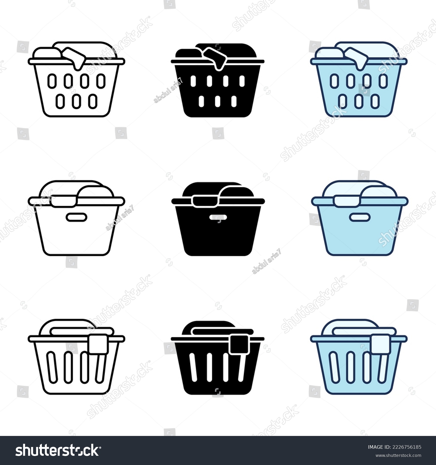 Laundry Basket icon. Laundry Icon Element Royalty Free Stock Vector