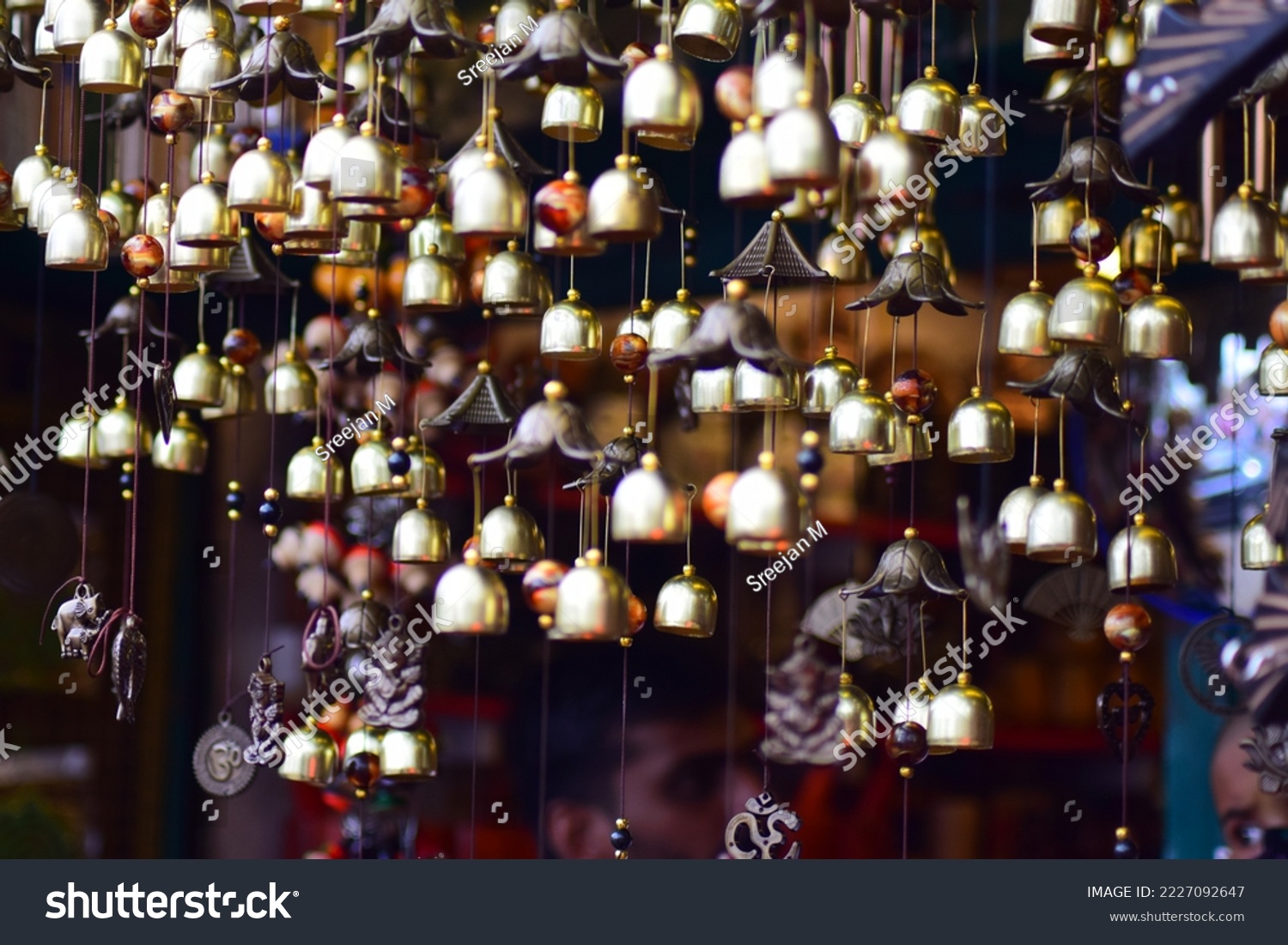 Golden bells decorative items small bells  #2227092647