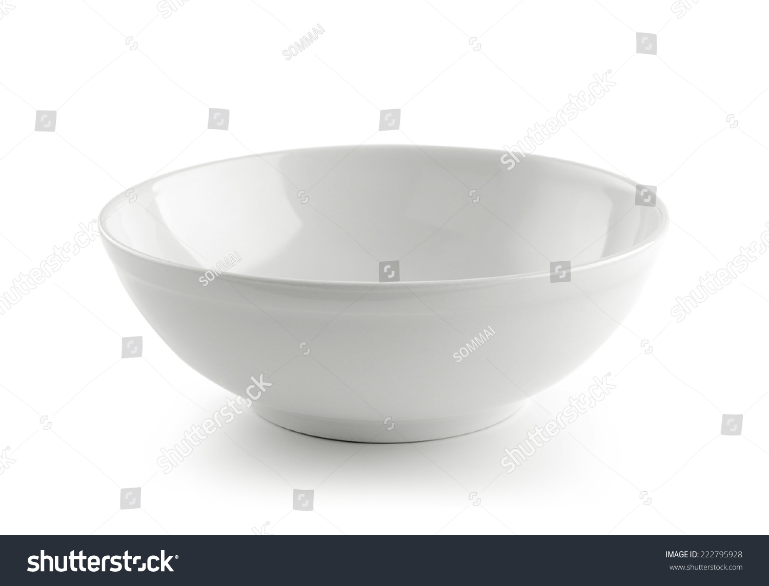 White ceramic bowl on white background #222795928