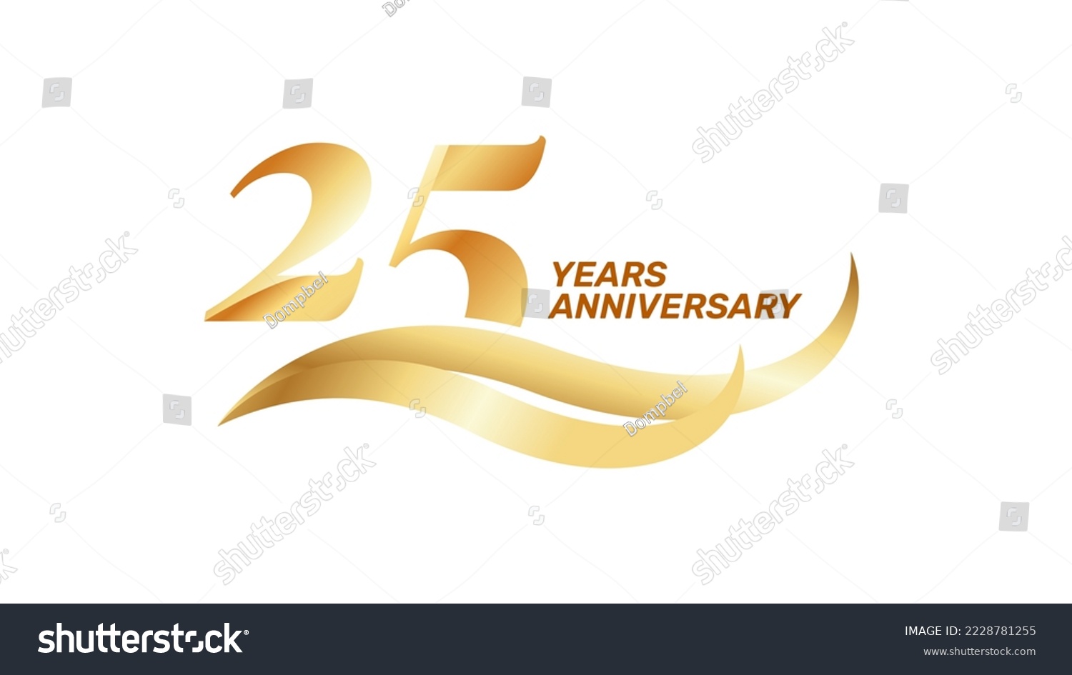 Banner celebrating 25th anniversary. Anniversary - Royalty Free Stock ...