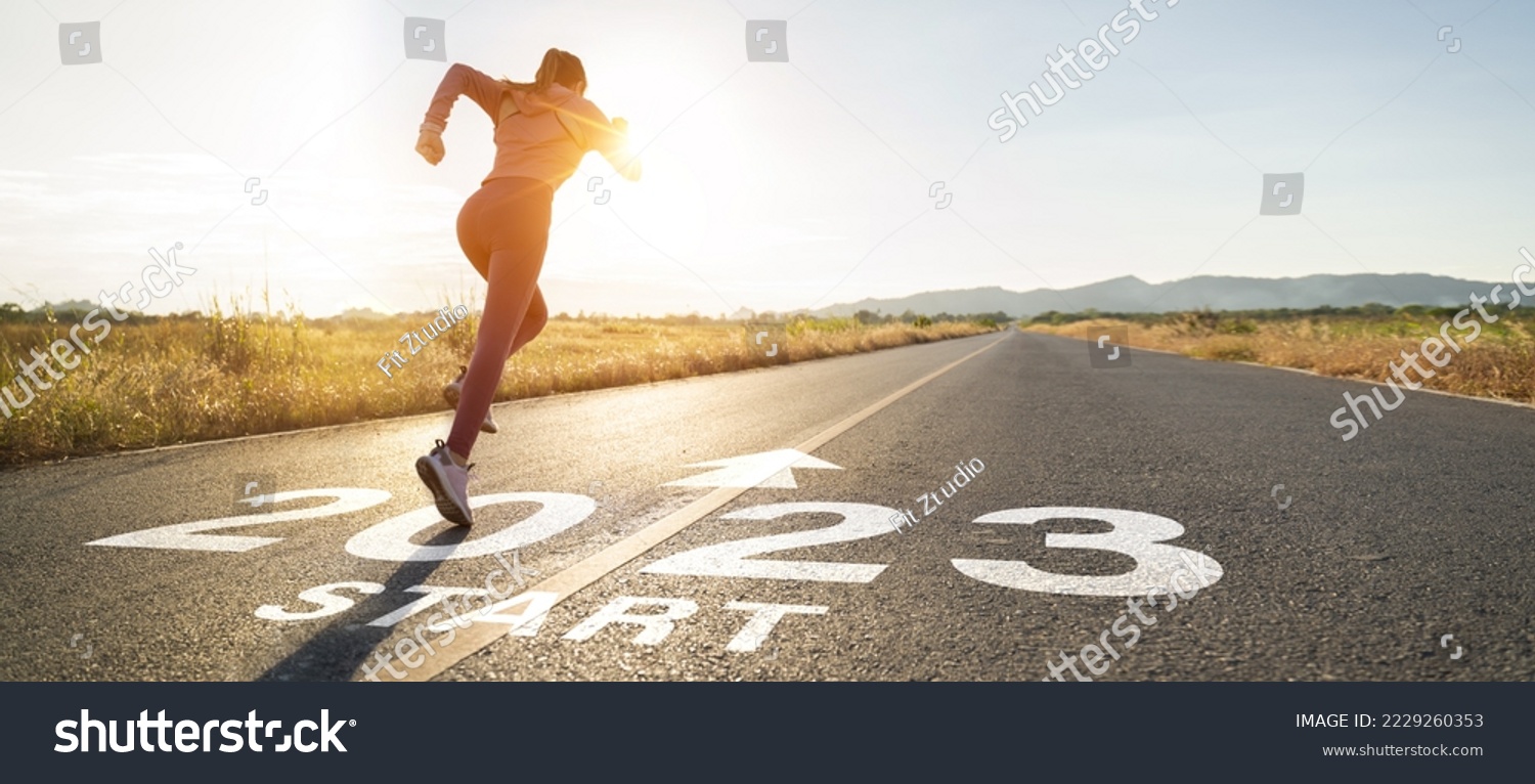 Starting to new year 2023 and need for speed to begin new year after coronavirus COVID-19 pandemic,Reopening for business and lifestyle,new normal,challenge,career path and change,readiness of leaders #2229260353