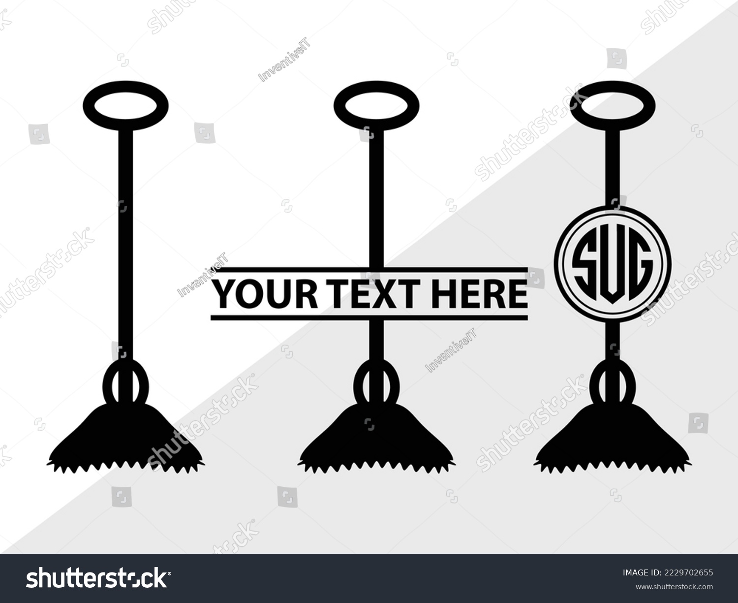 Shovel Silhouette Vector Illustration Silhouette - Royalty Free Stock ...