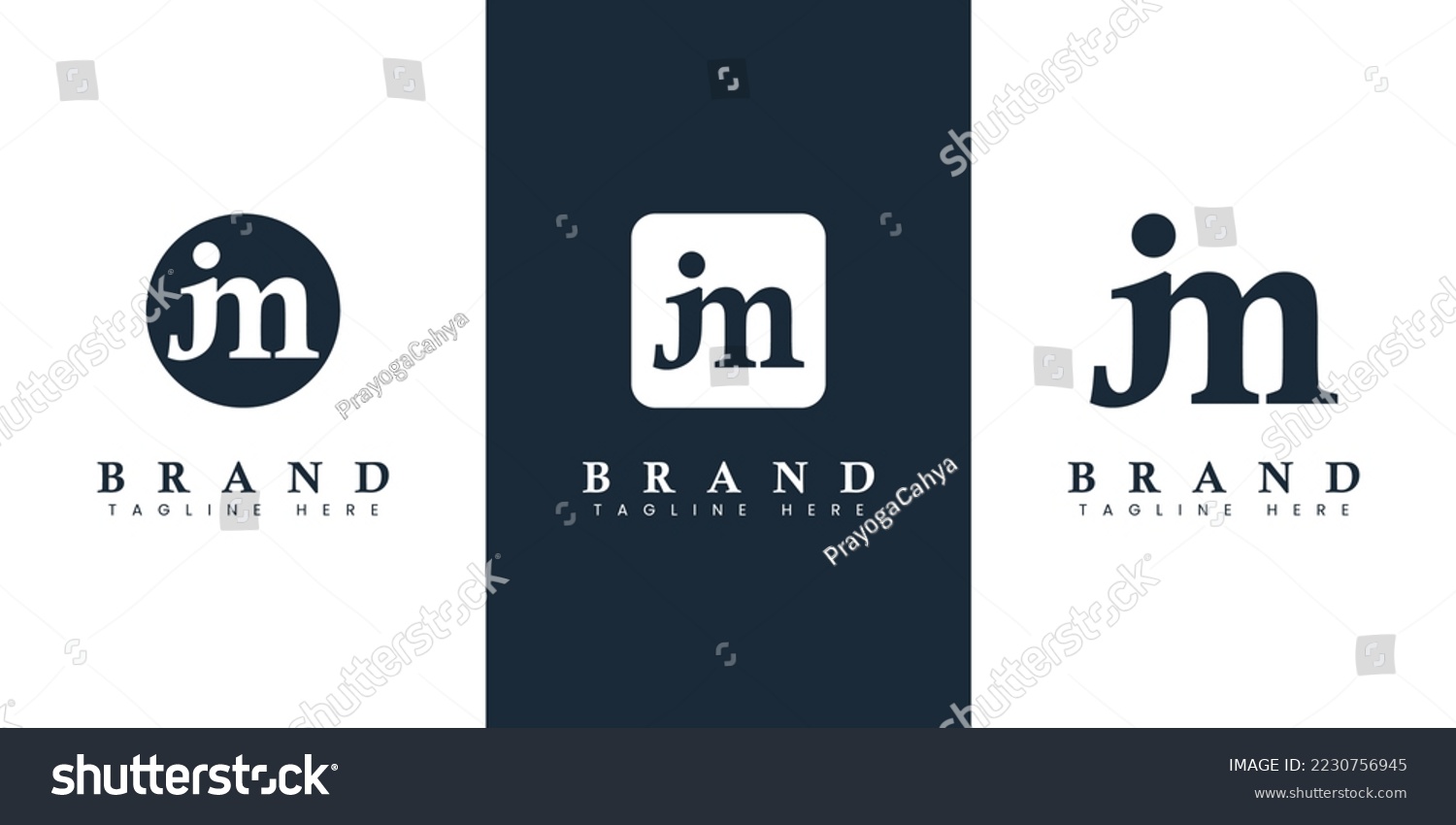 Modern Letter JM Logo, suitable for any business - Royalty Free Stock ...