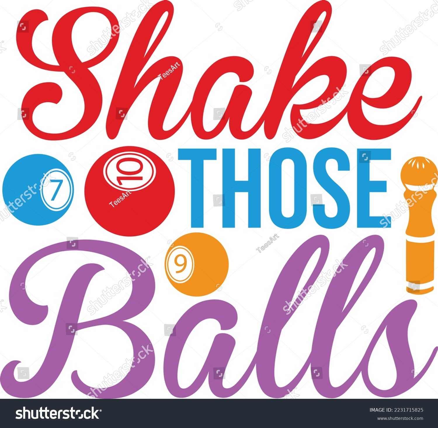 Shake Bingo balls svg bingo svg design - Royalty Free Stock Vector ...